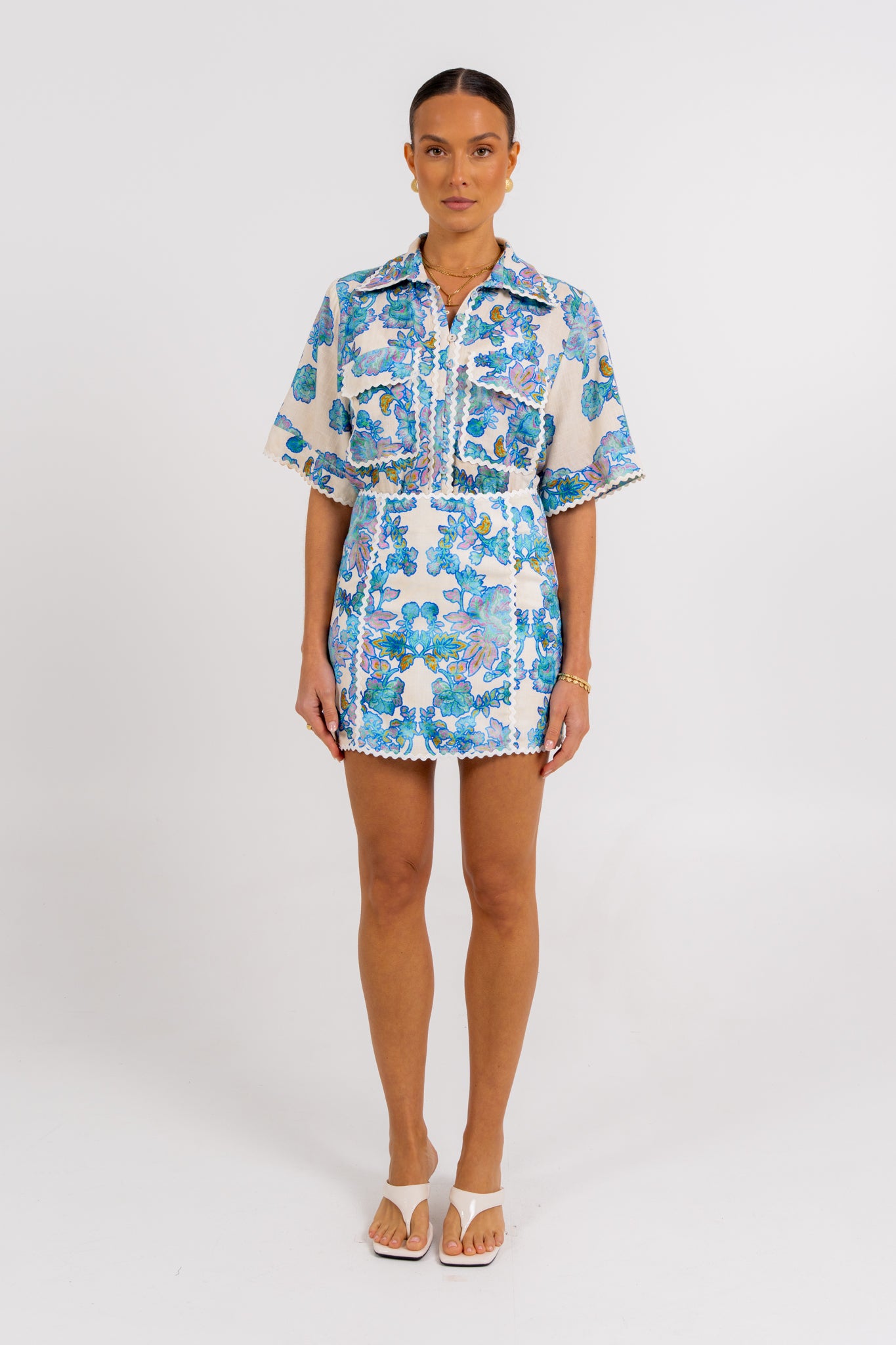 Aprire Mini Skirt Inkora Print