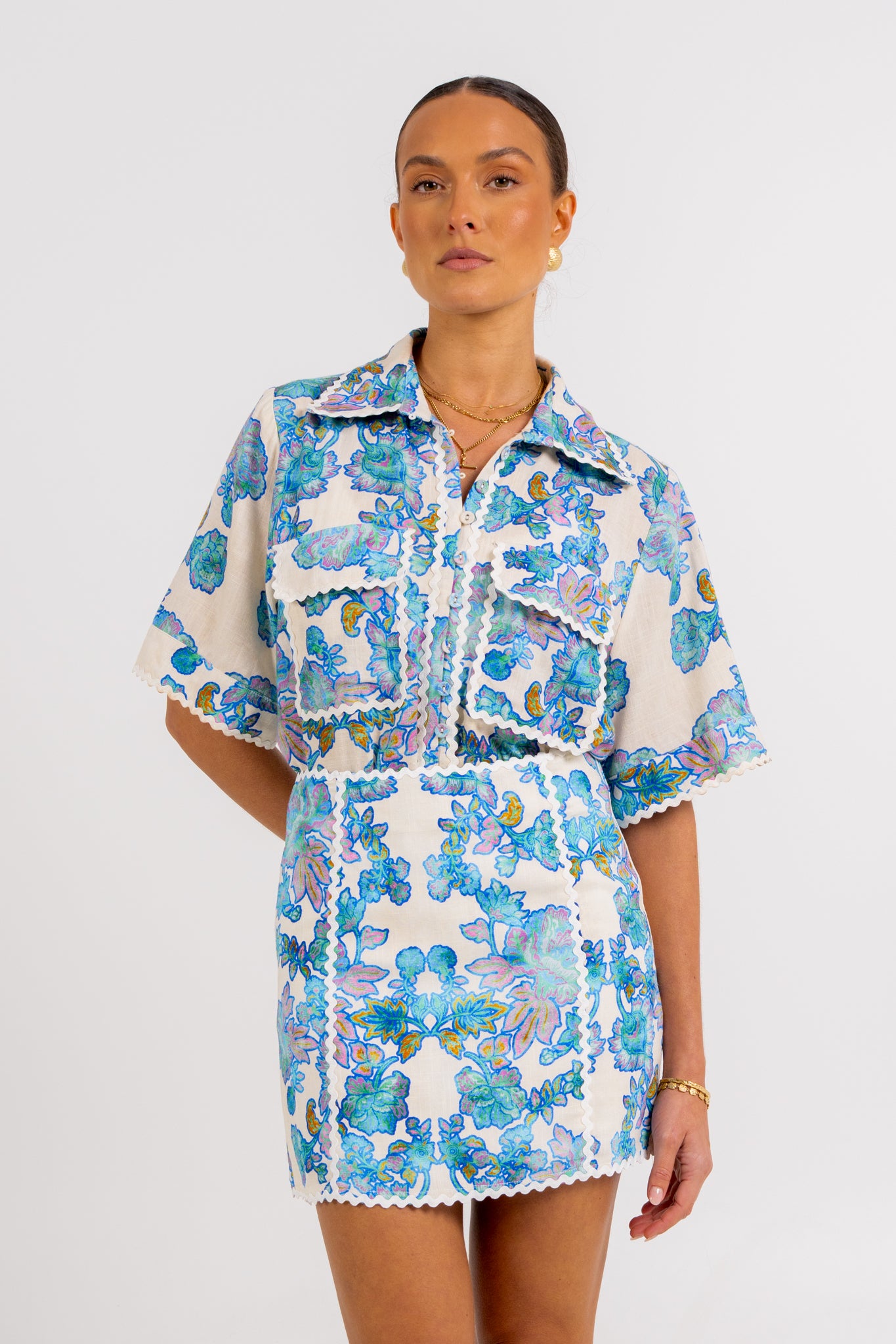 Aprire Mini Skirt Inkora Print