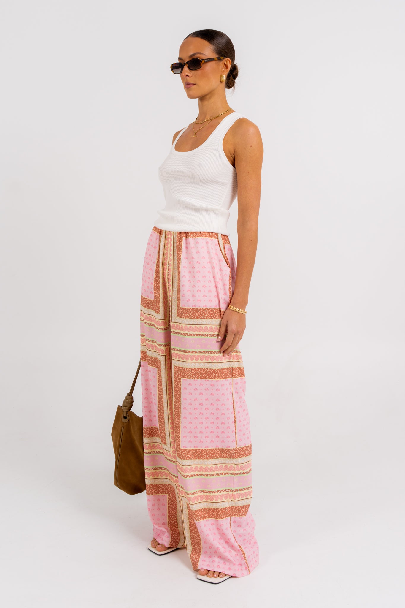 Quest Pants Pink Tile