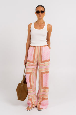 Quest Pants Pink Tile
