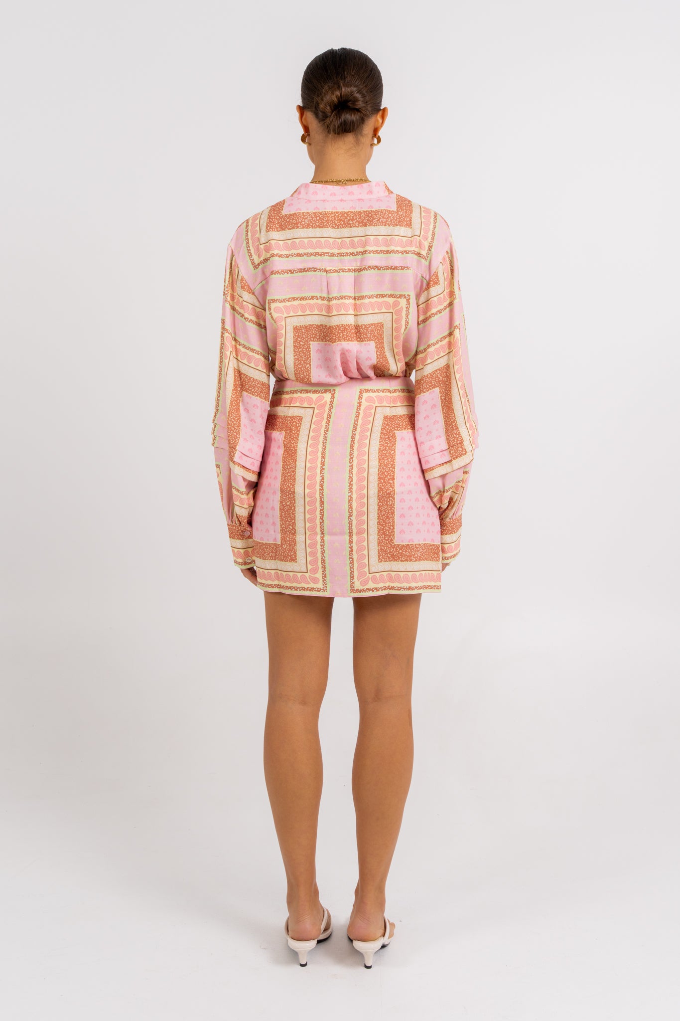 Vigo Mini Skirt Pink Tile