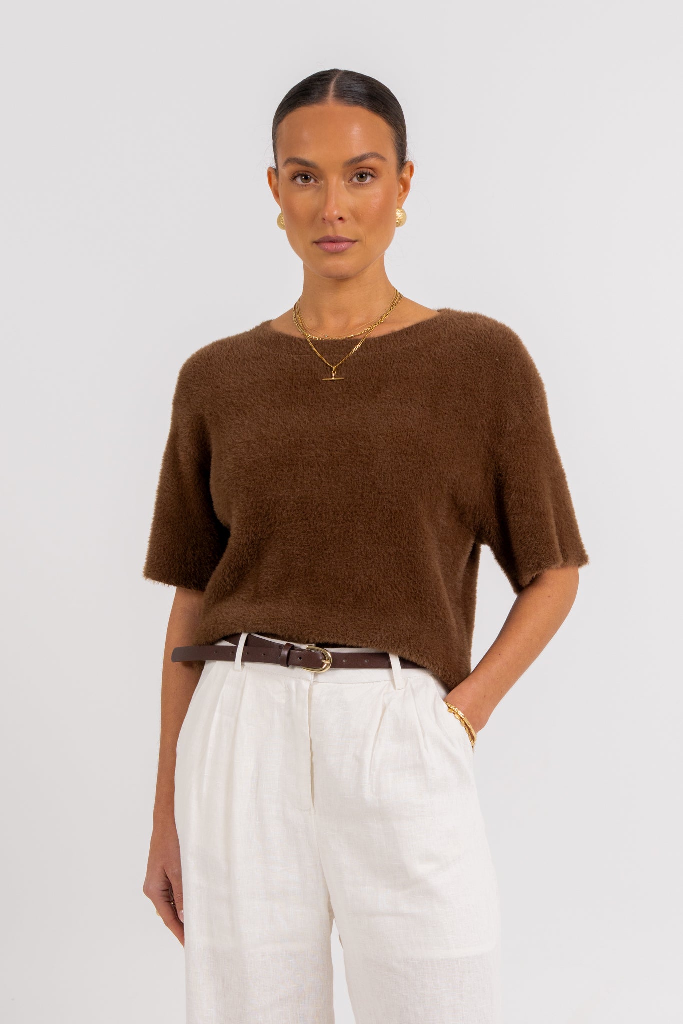 Vivien Linen Pant White
