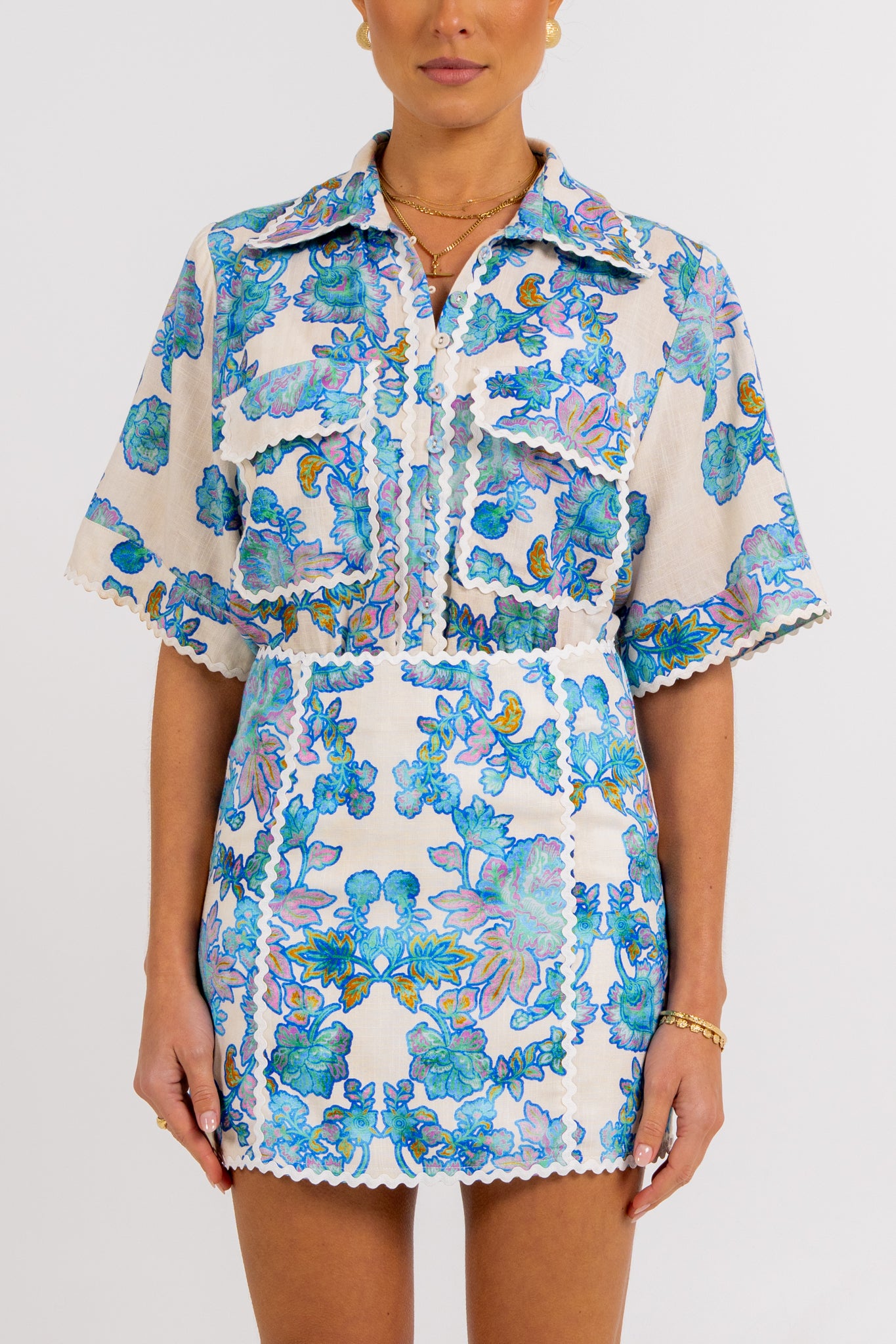 Aprire Mini Skirt Inkora Print
