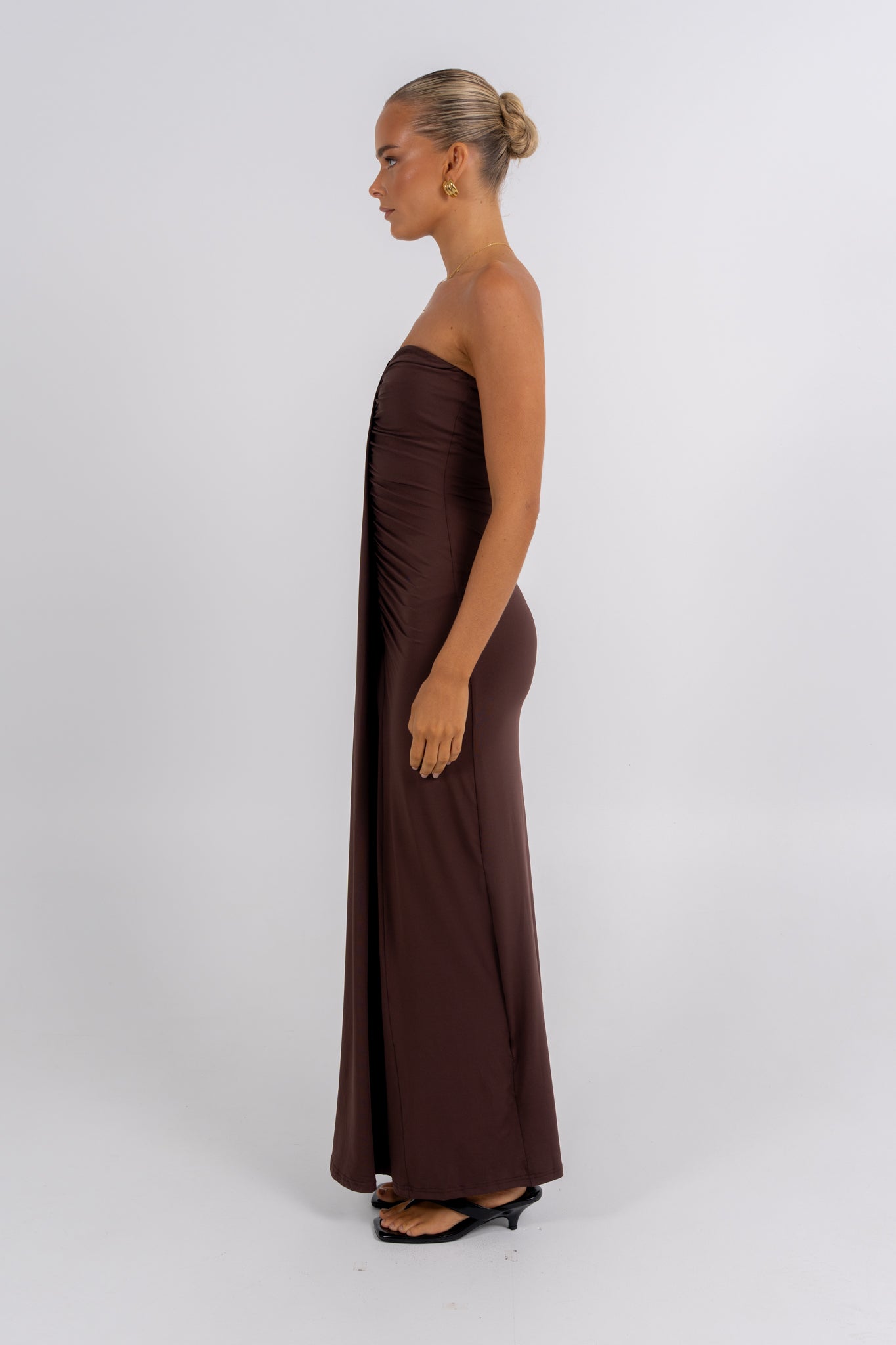 Nicole Maxi Dress Chocolate