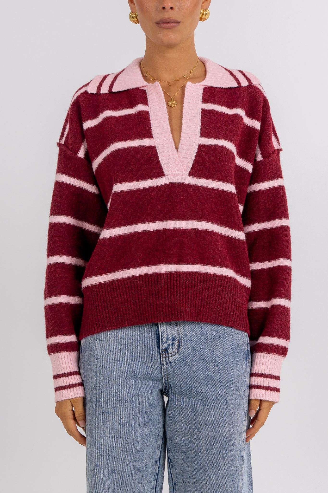 Alex Jumper Burgundy