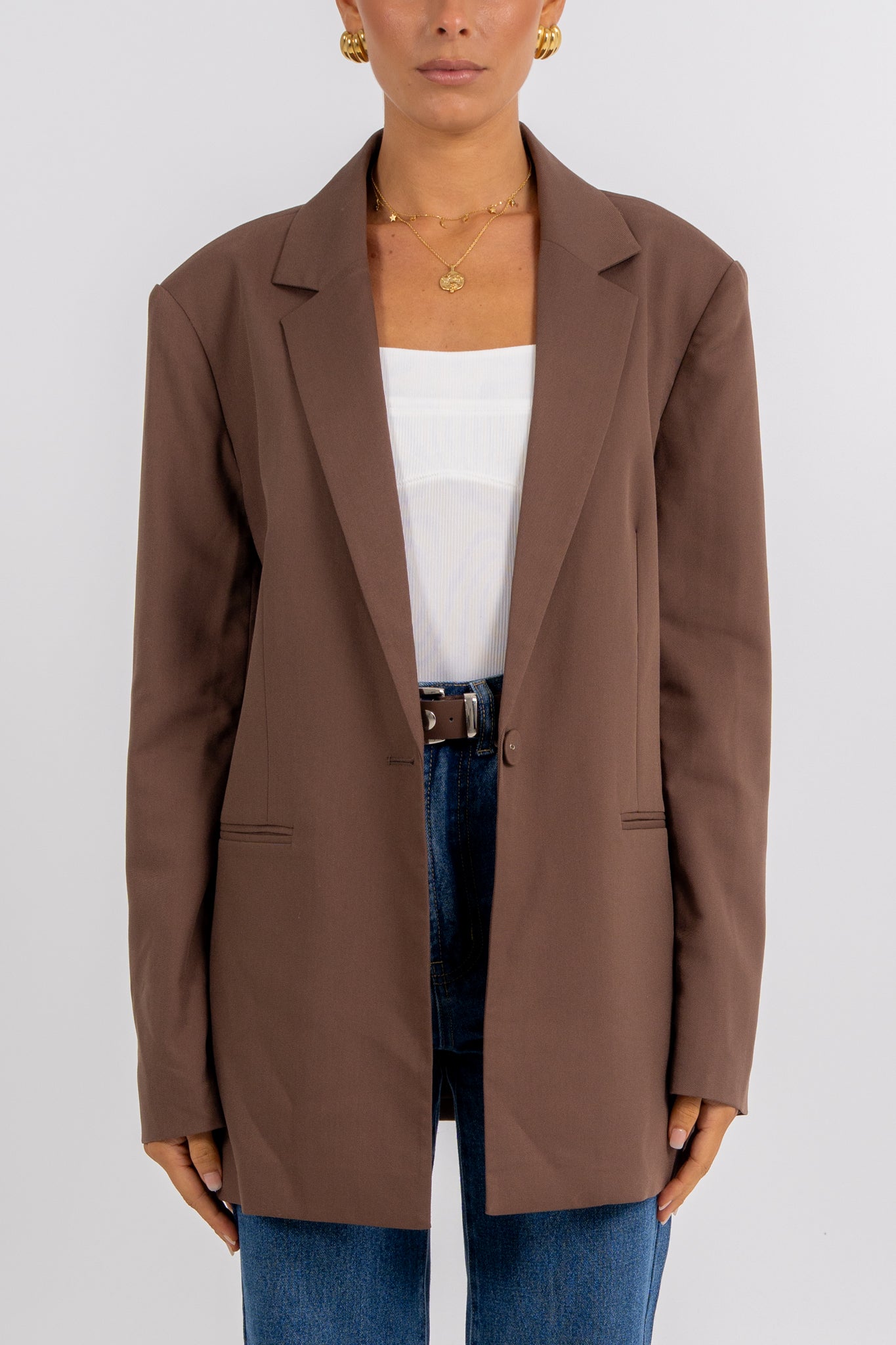 Quade Blazer Chocolate