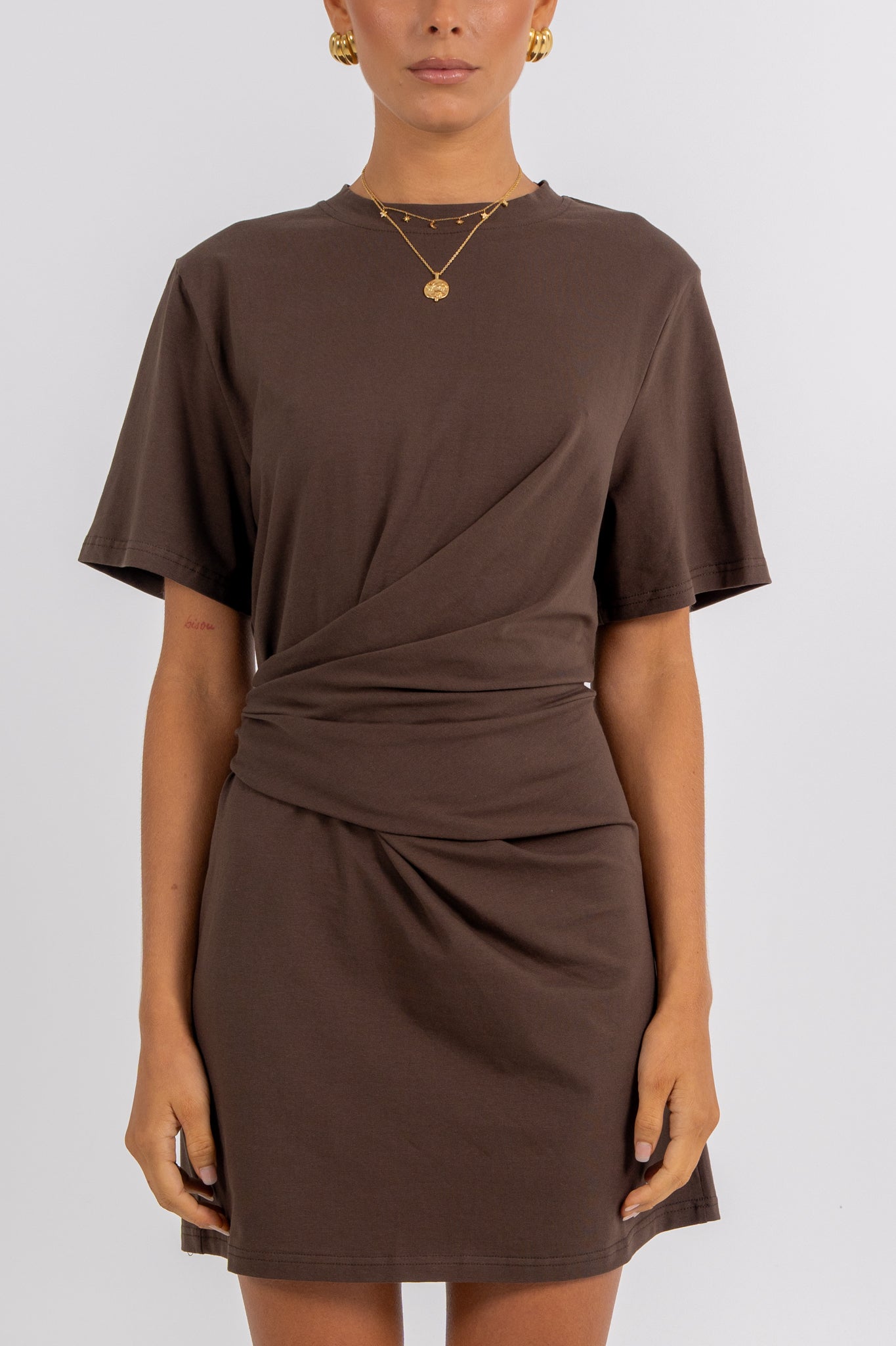 Gwendolyn Mini Dress Chocolate