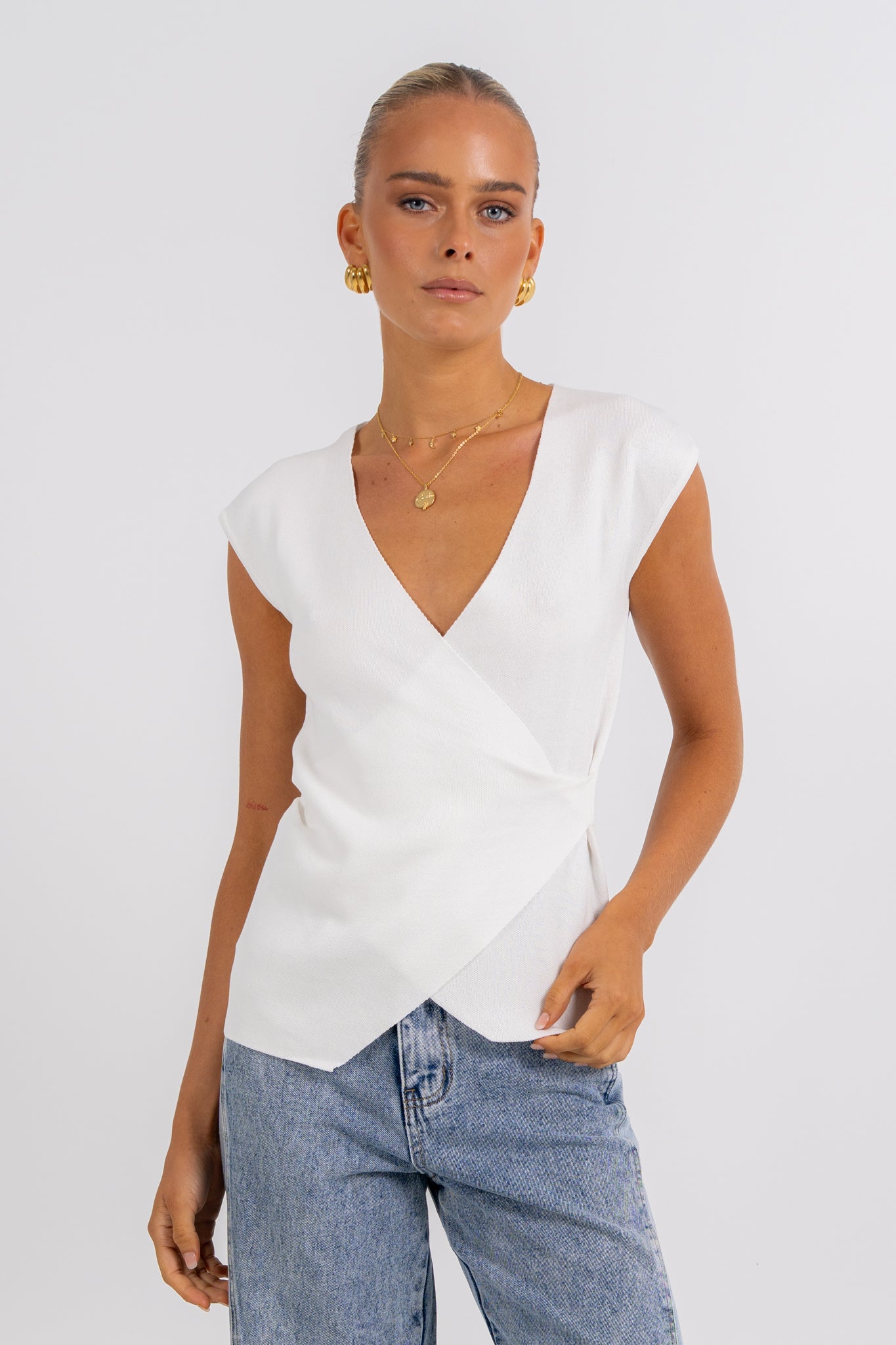 Delaney Top White