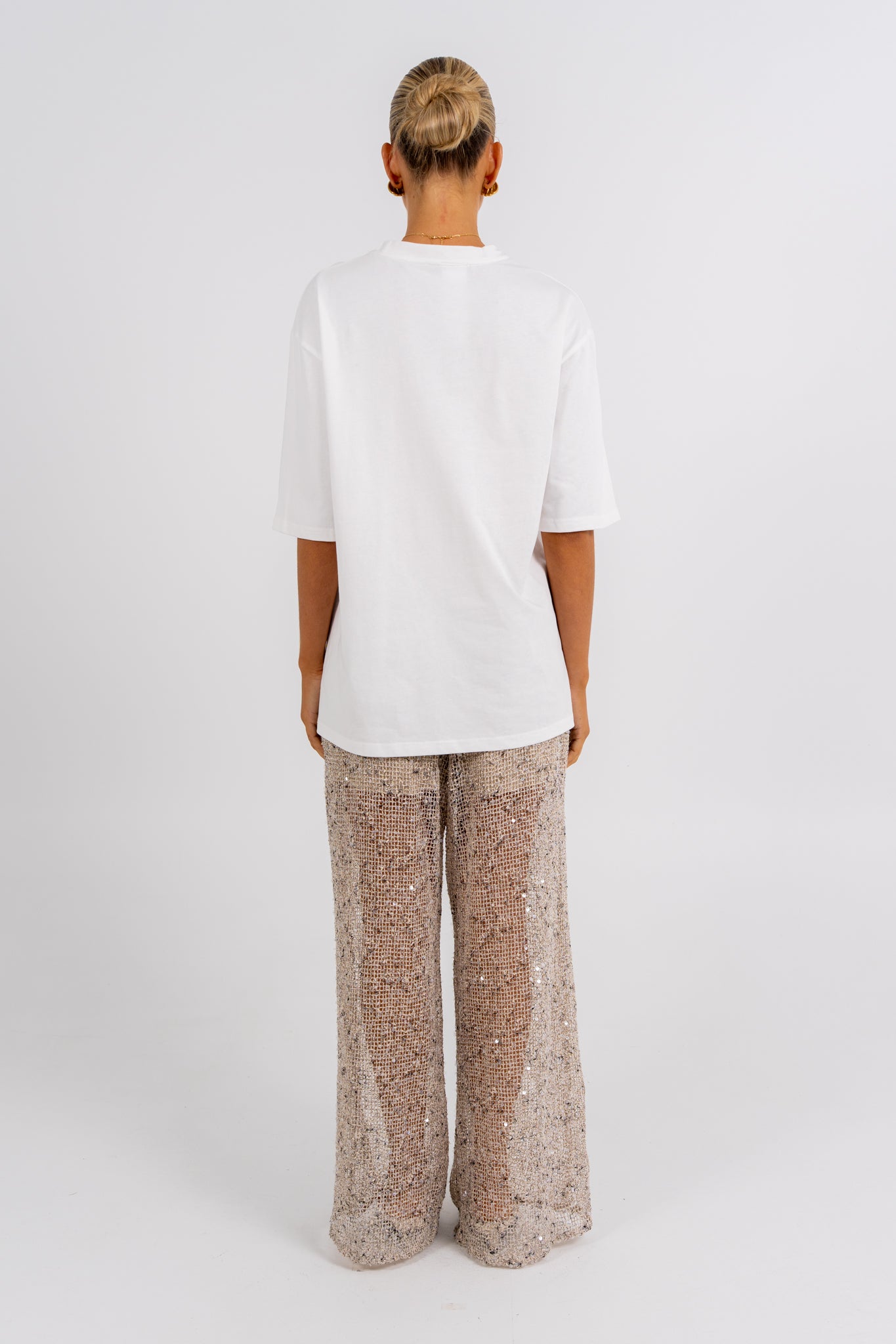 Juno Sequin Pant Beige