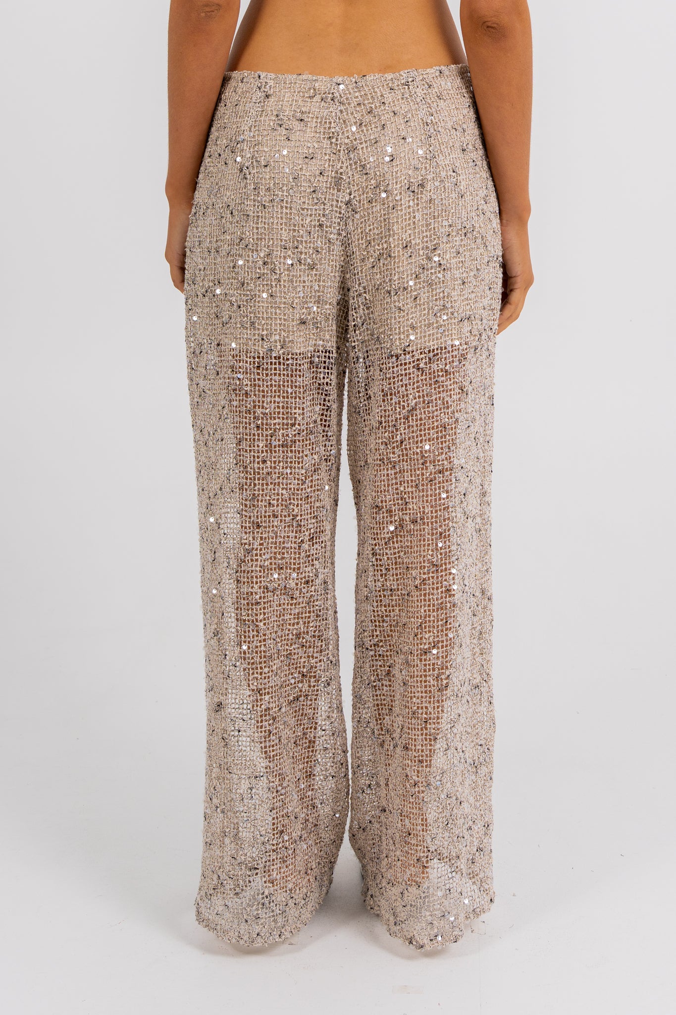 Juno Sequin Pant Beige