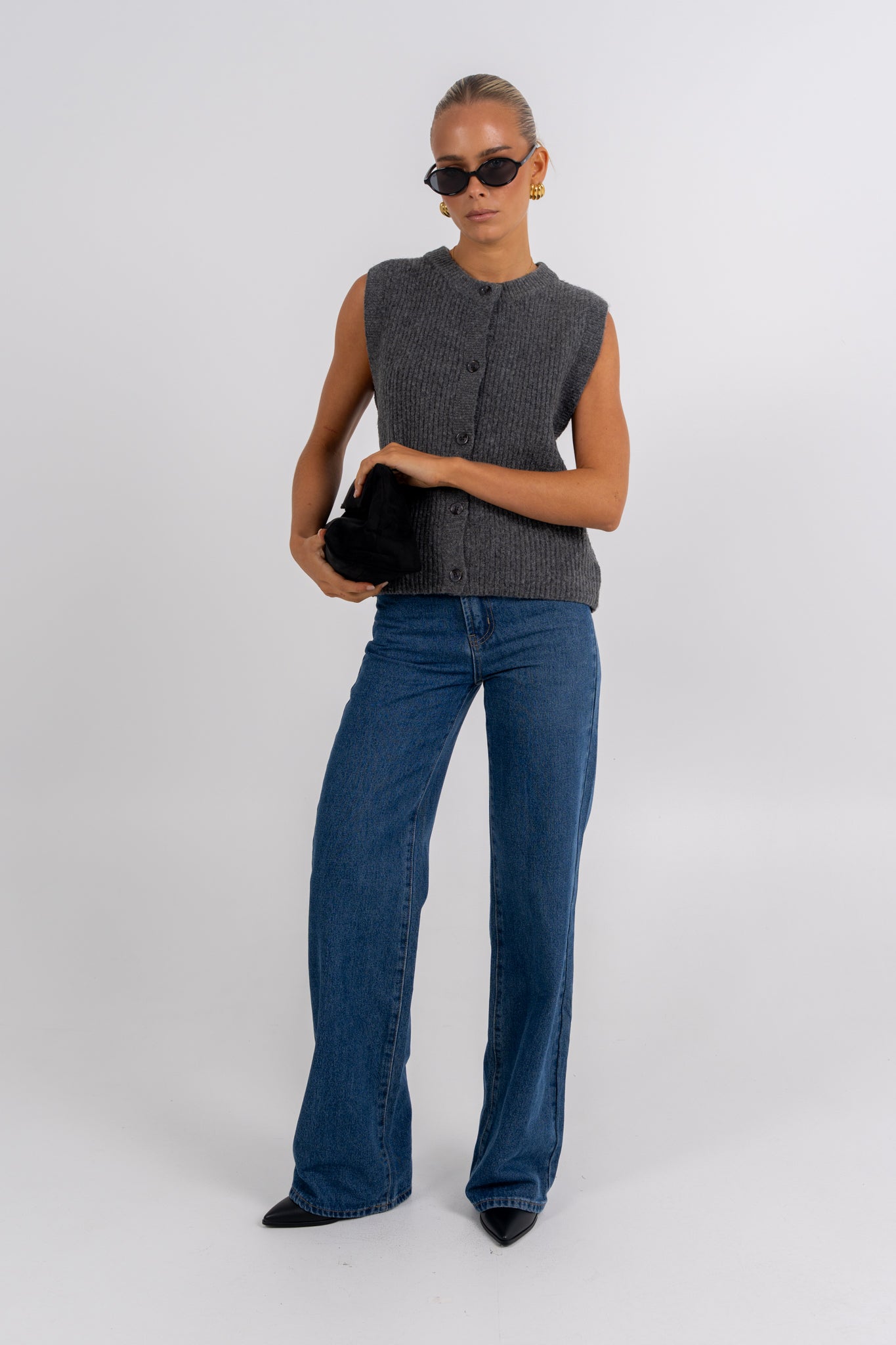 Louise Knit Charcoal