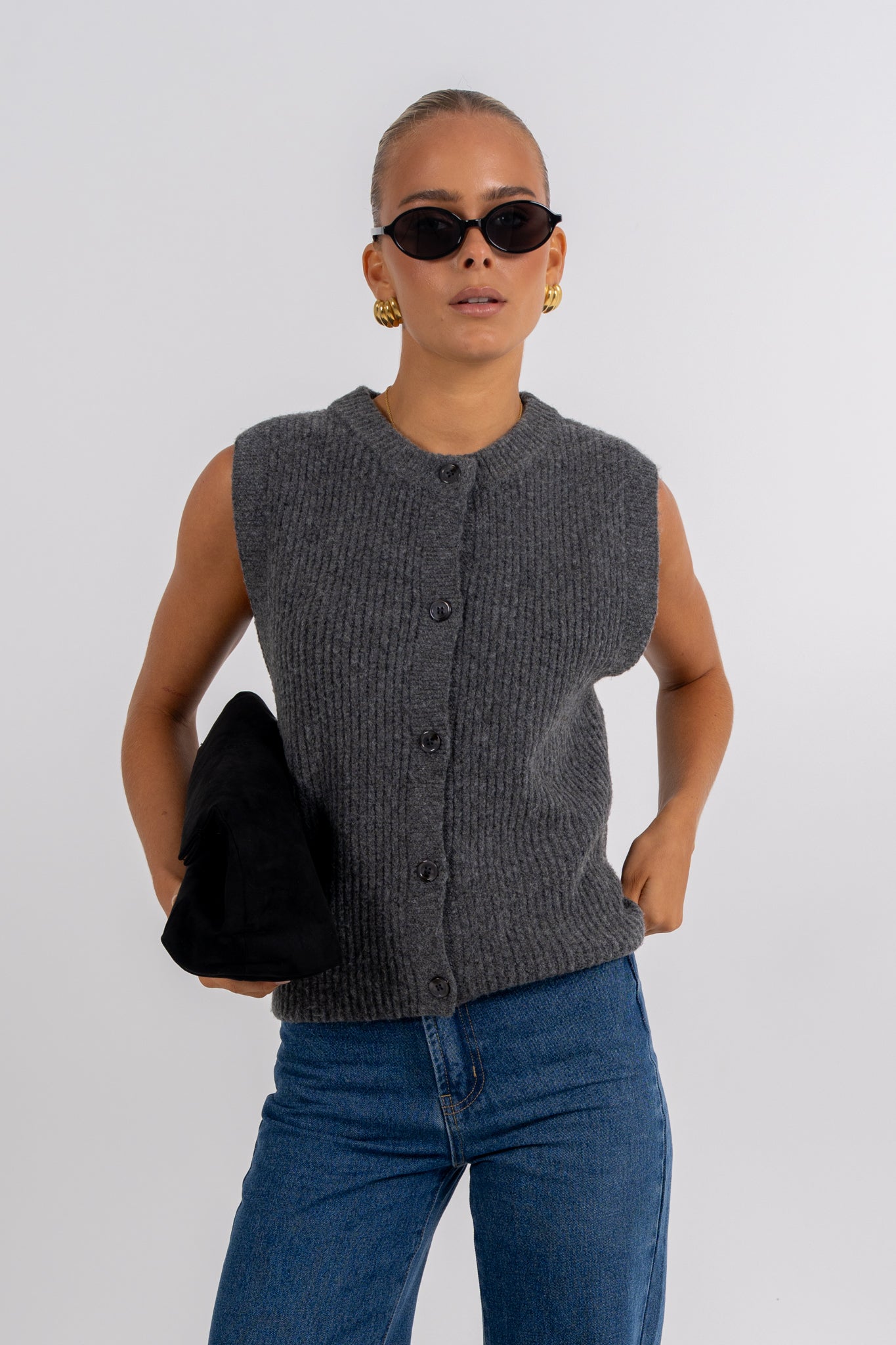 Louise Knit Charcoal