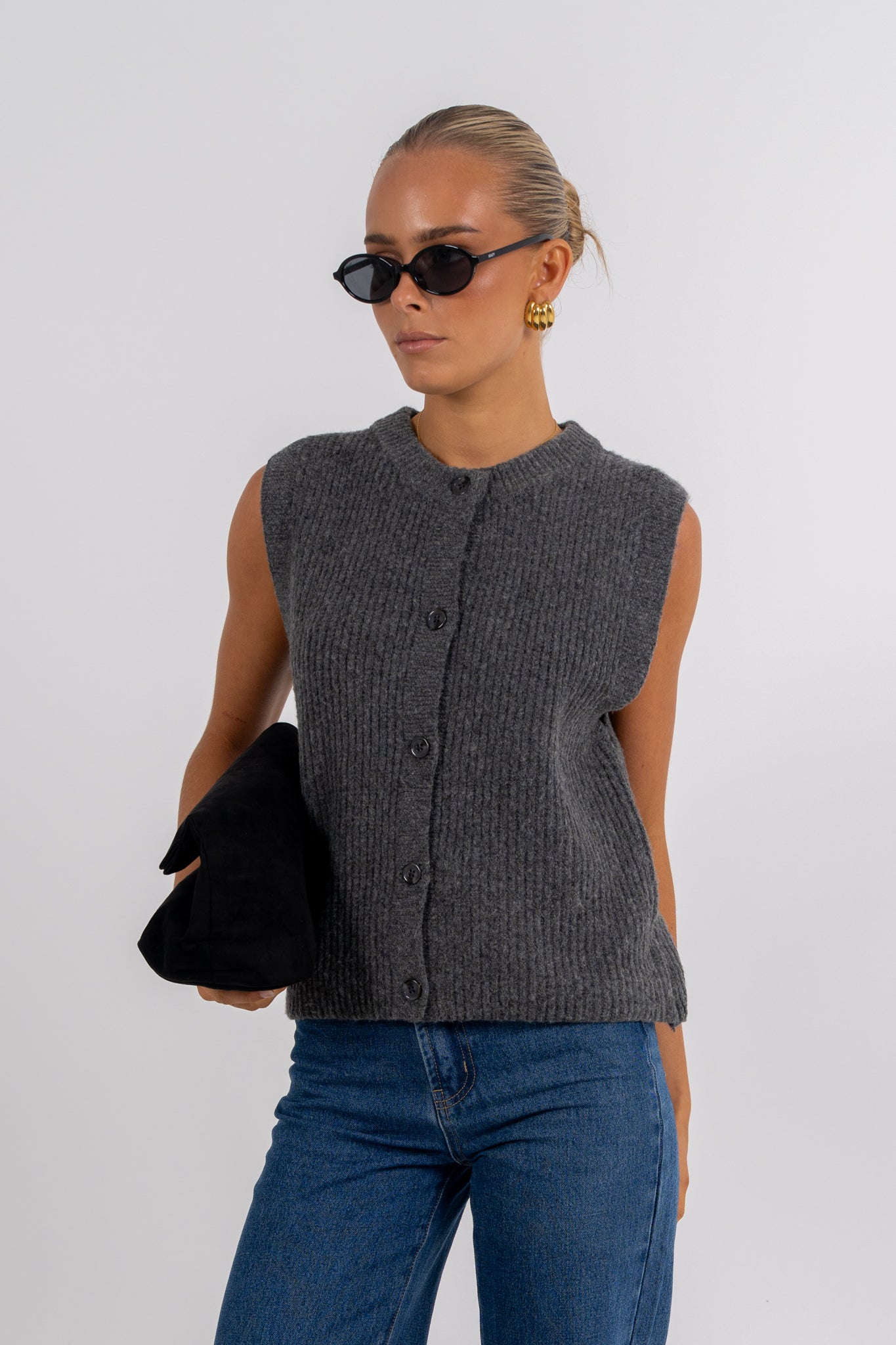 Louise Knit Charcoal