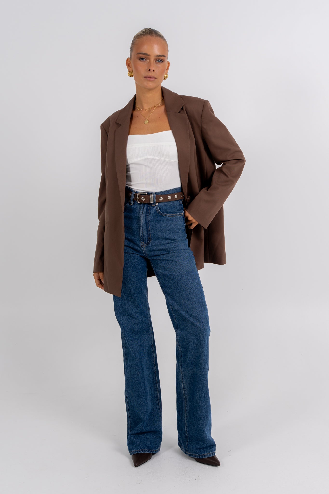 Quade Blazer Chocolate