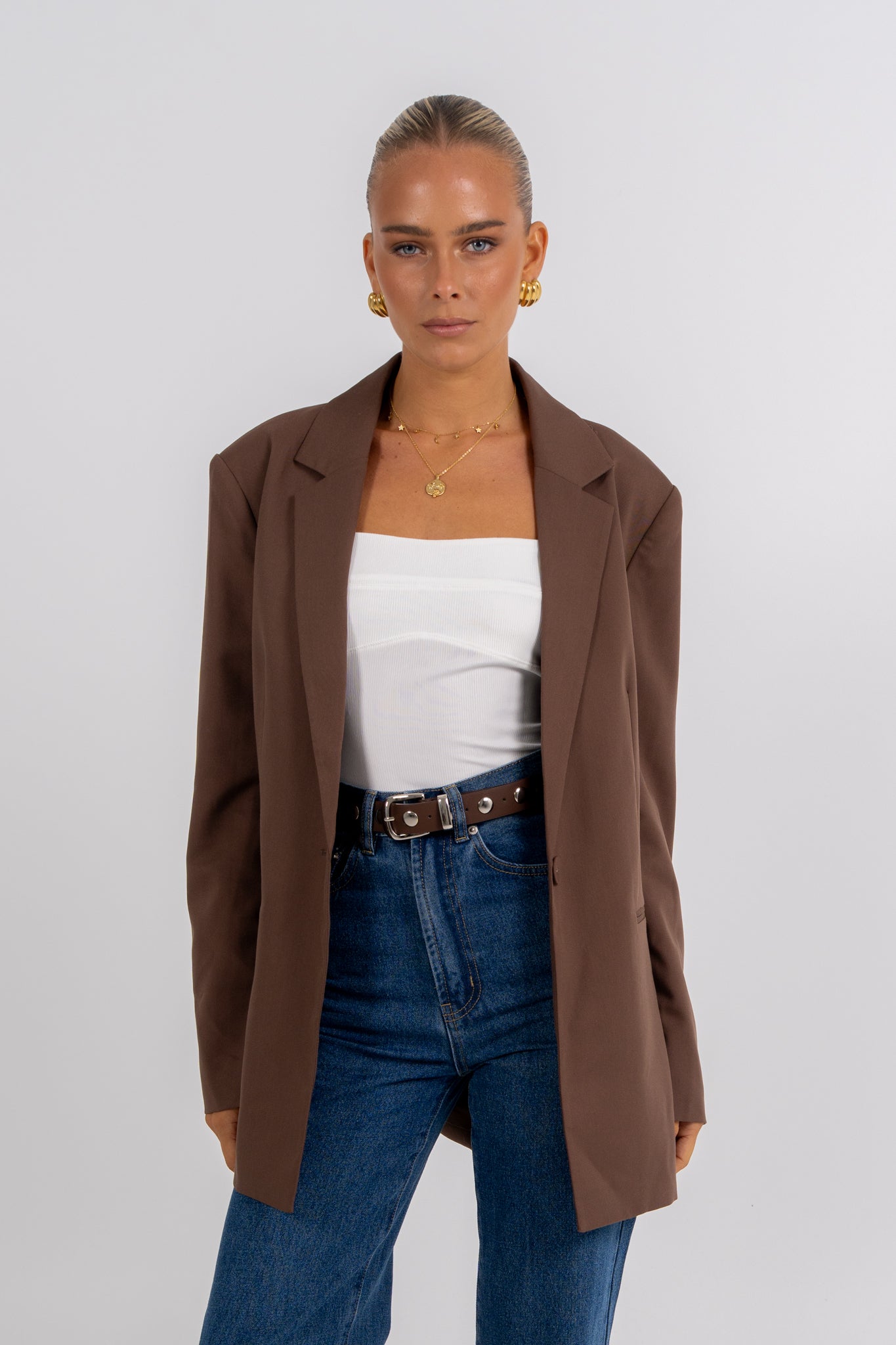 Quade Blazer Chocolate