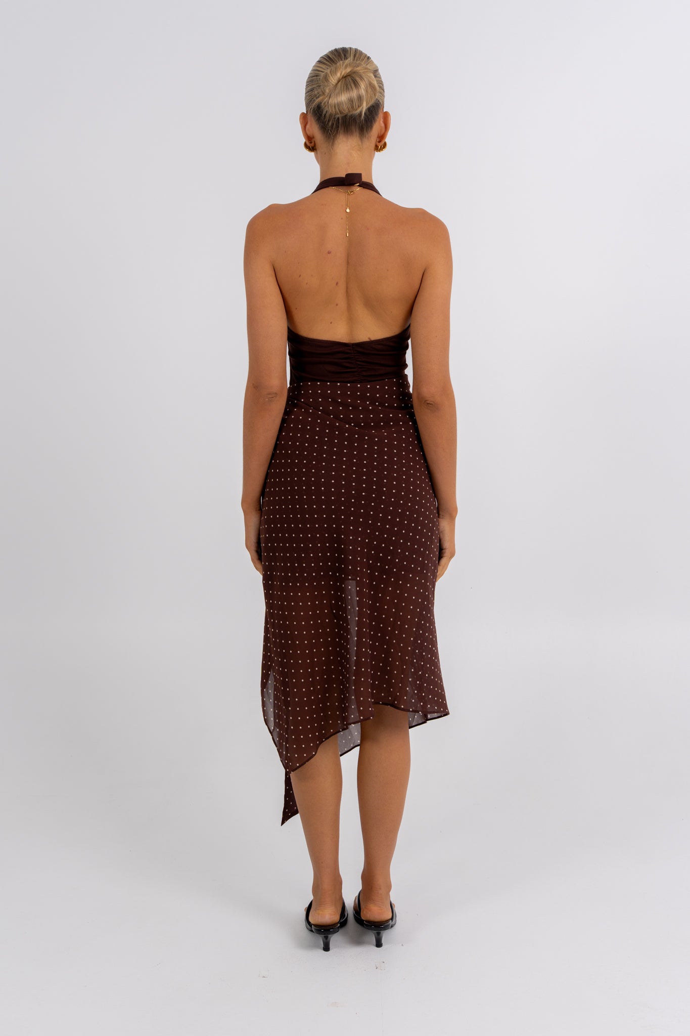 Deering Halter Dress Polka Dot