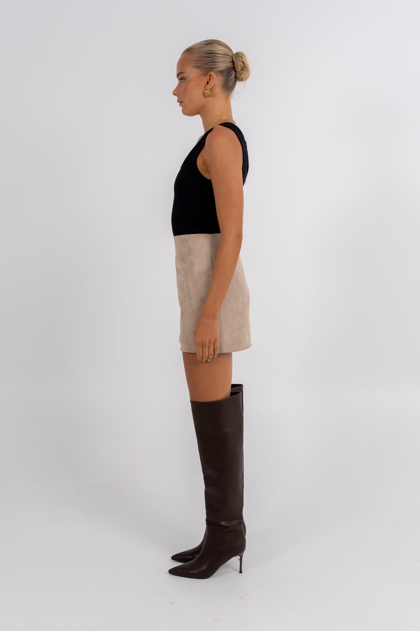 Reya Mini Skirt Stone