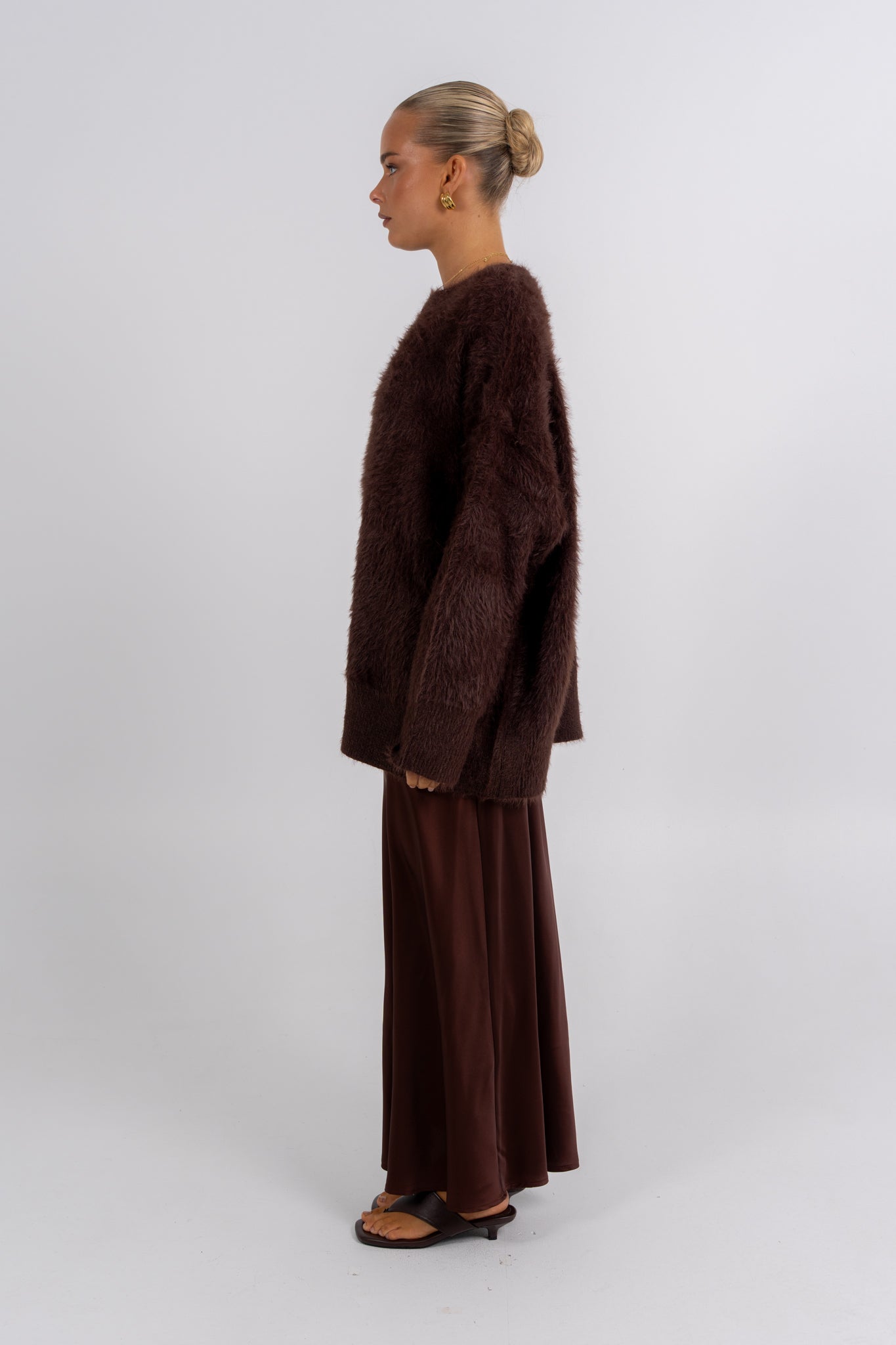 Xina Maxi Skirt Chocolate