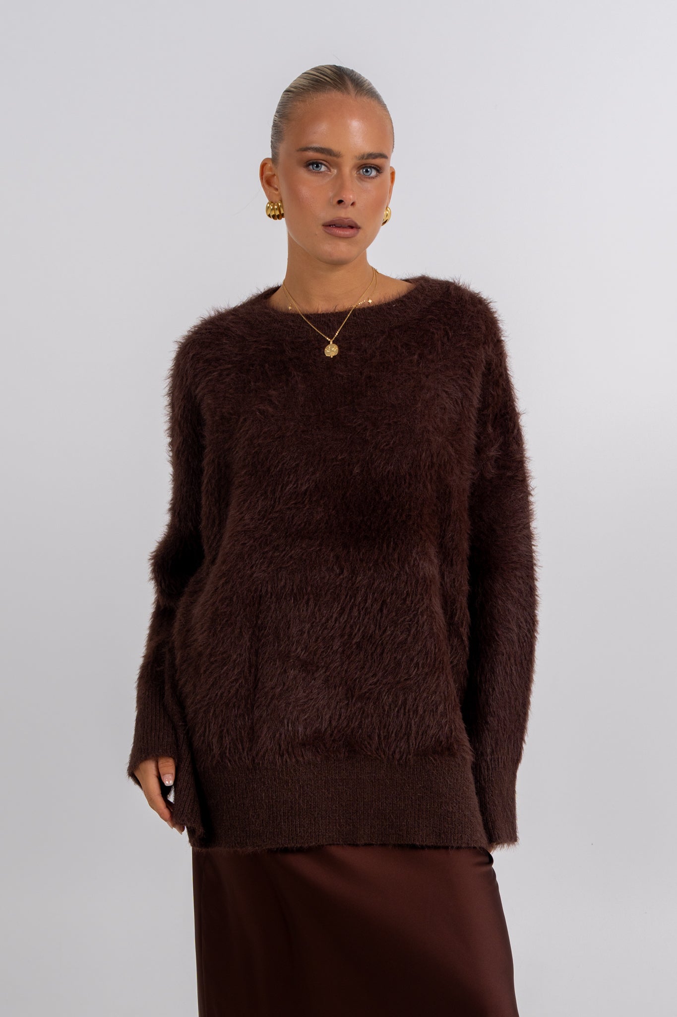 Xina Maxi Skirt Chocolate