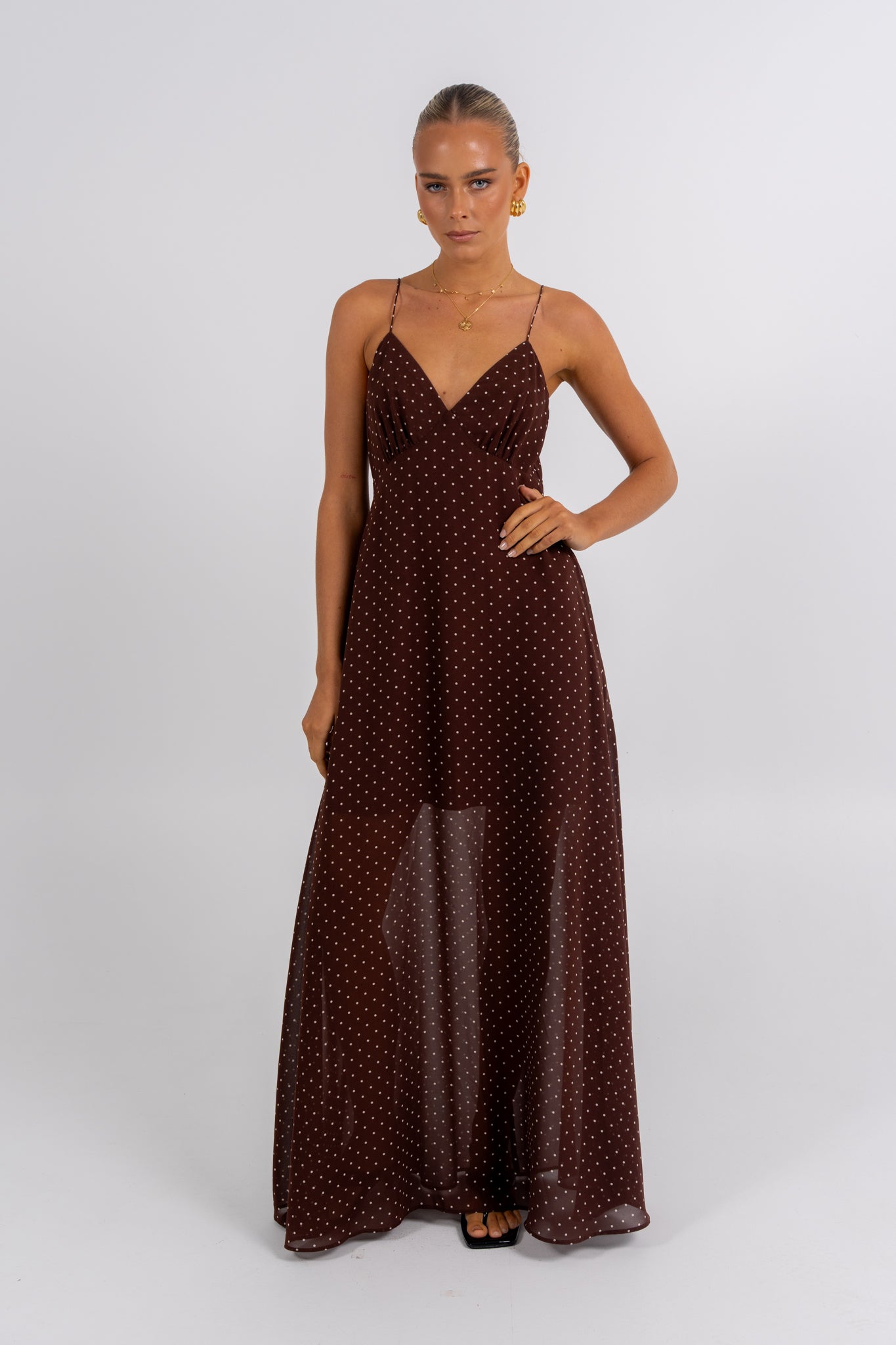 Chloe Maxi Dress Polka Dot