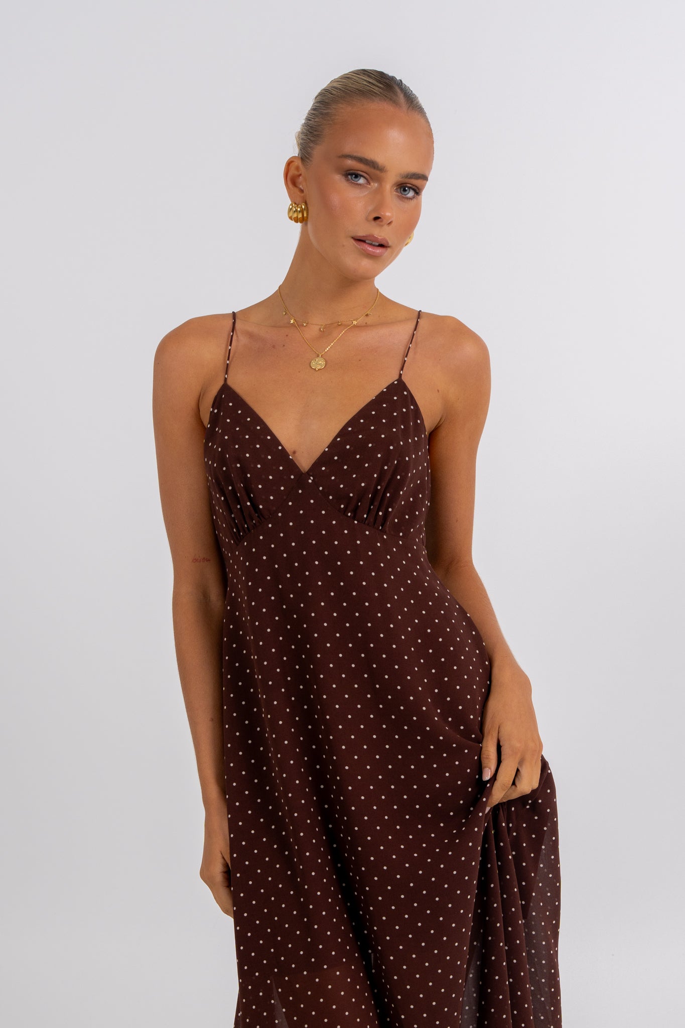 Chloe Maxi Dress Polka Dot