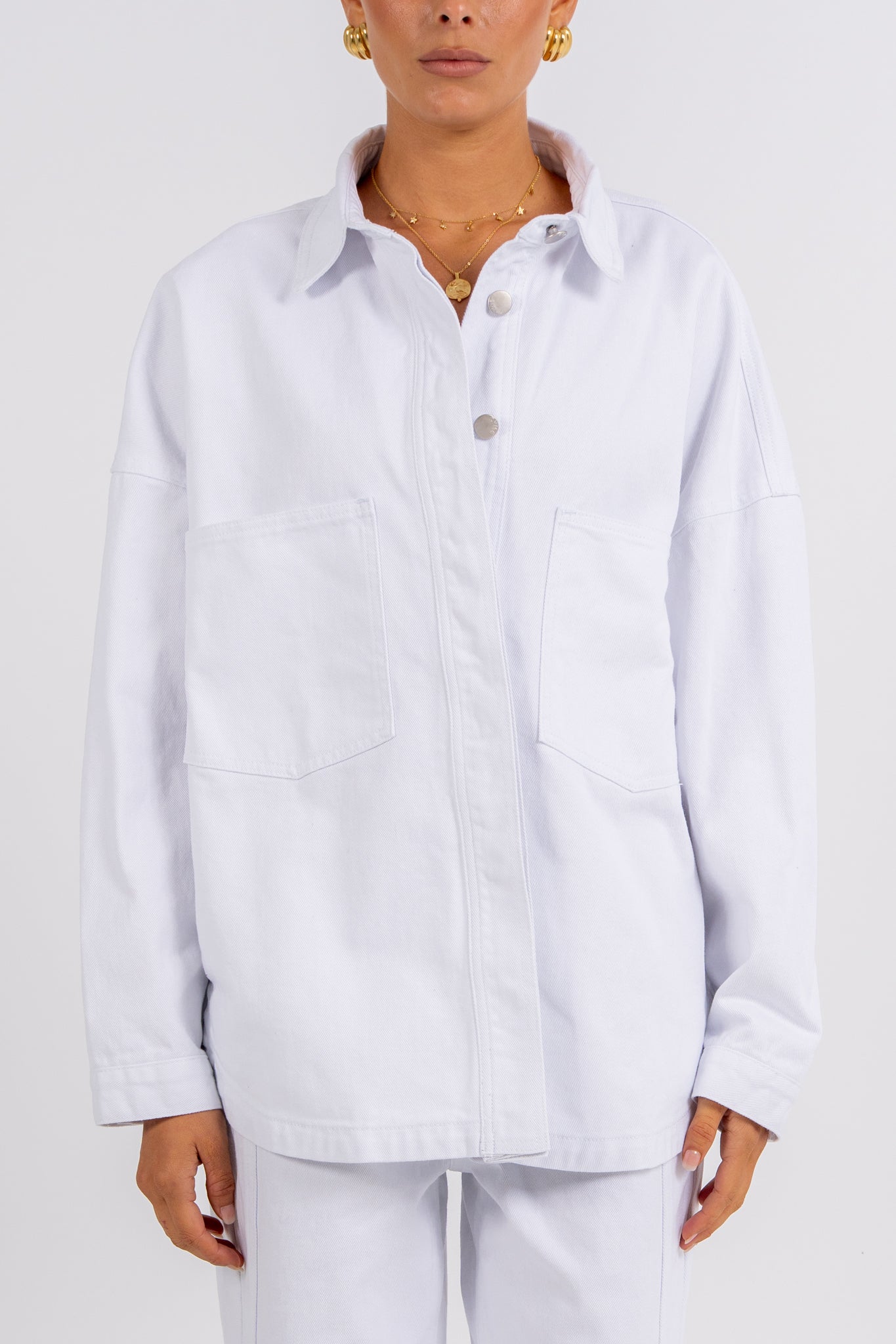 Ilou Denim Shirt White