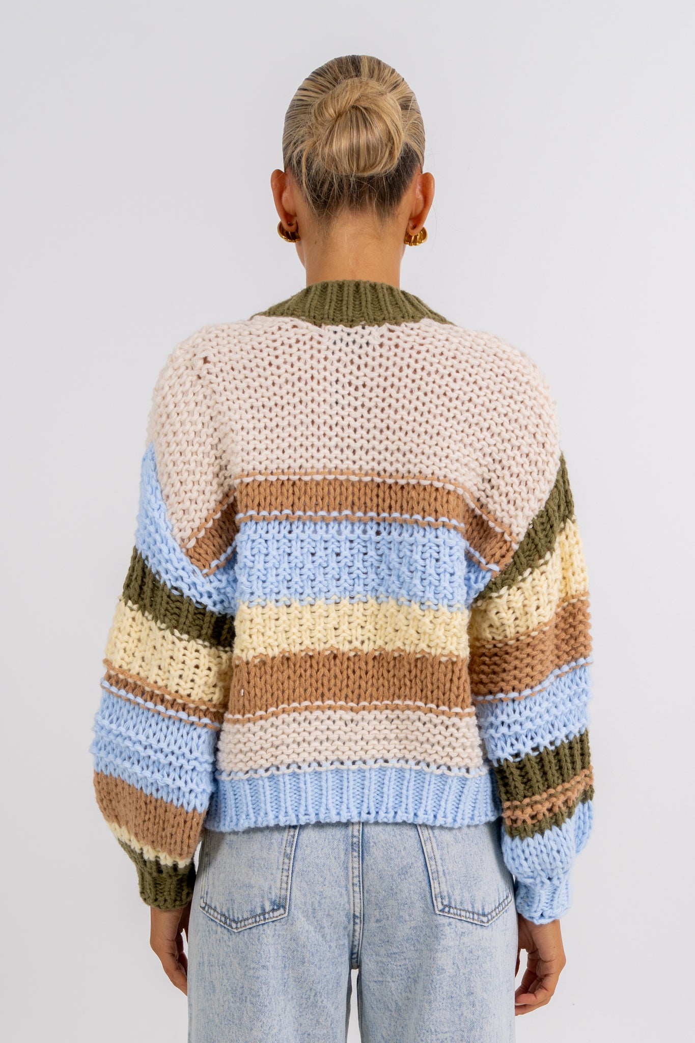 Lenora Cardigan Desert Stripe