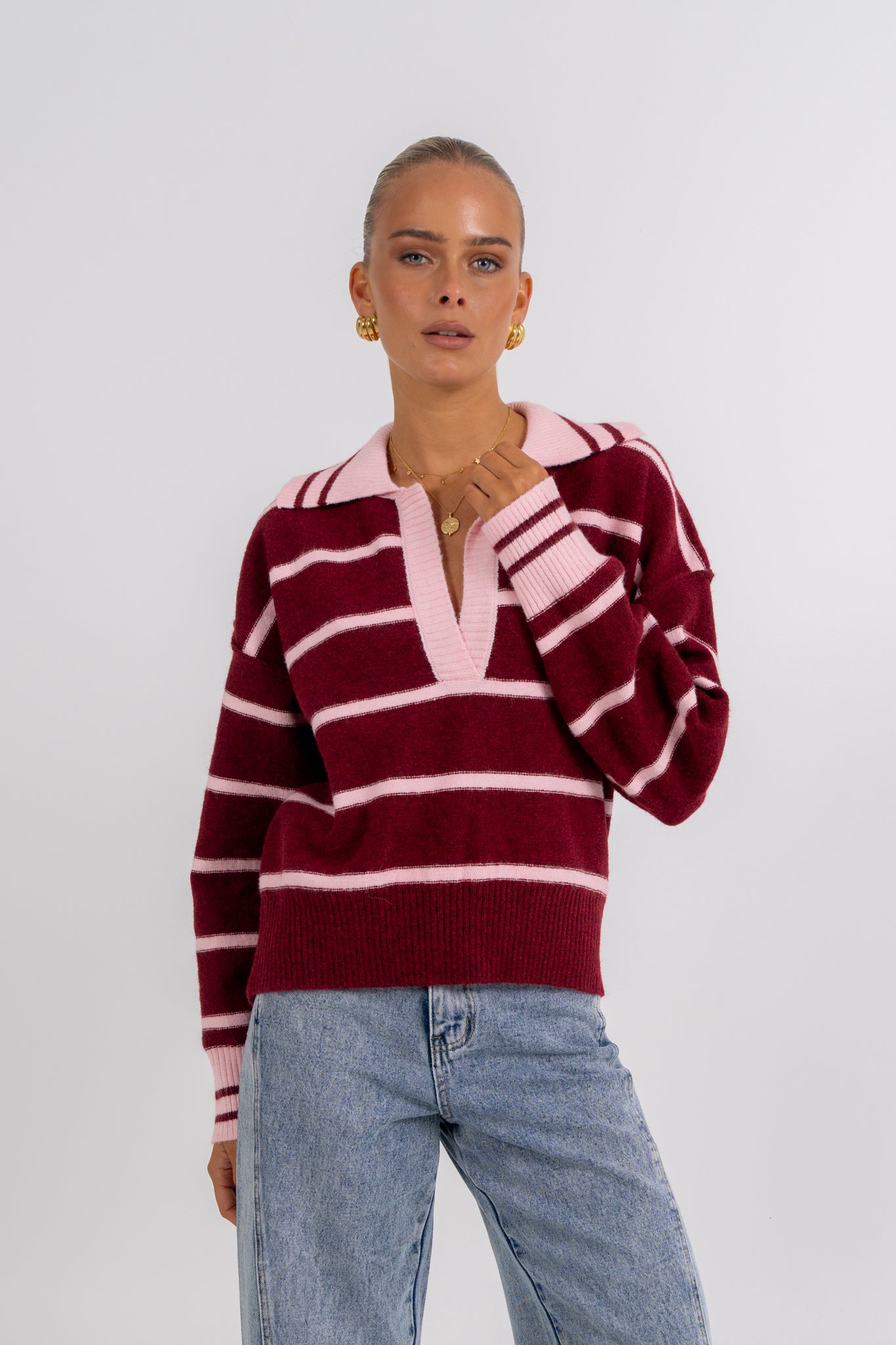 Alex Jumper Burgundy