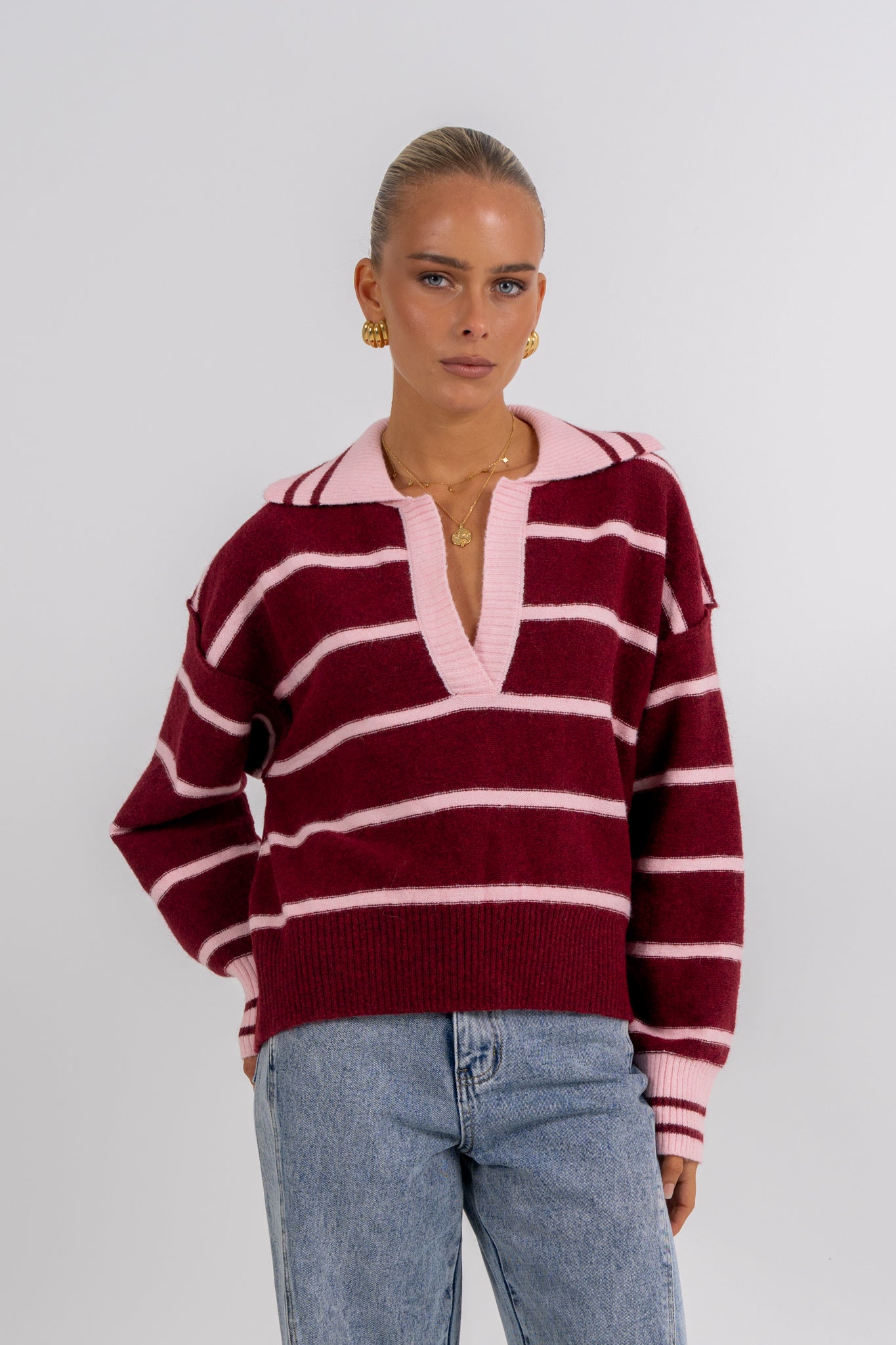 Alex Jumper Burgundy