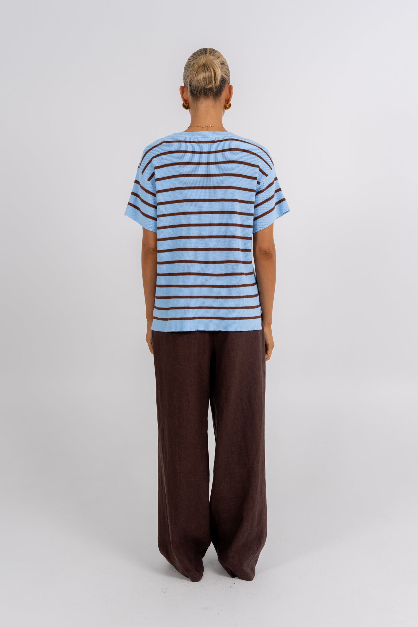 Raine Top Chocolate Stripe