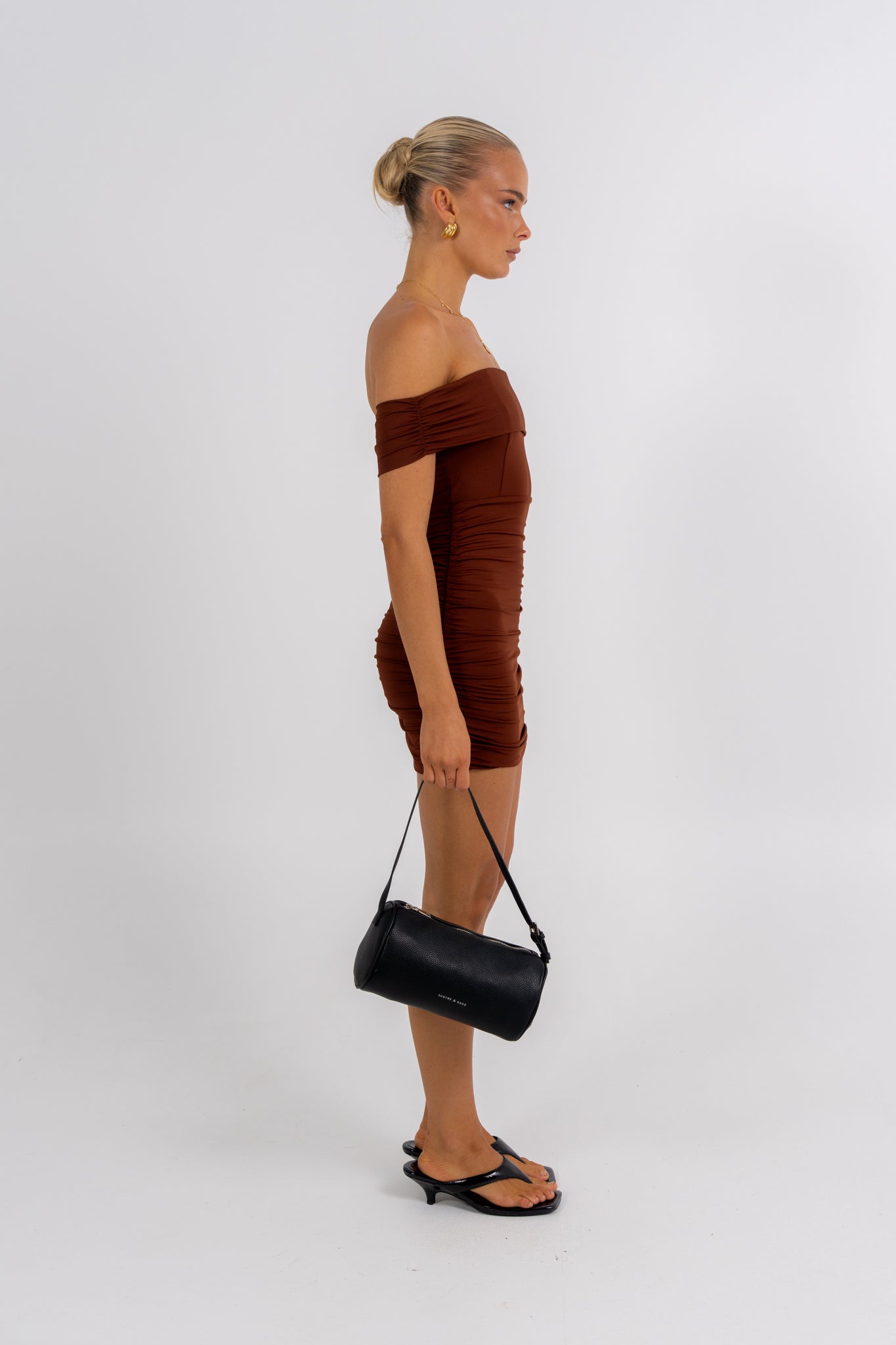 Wrenlee Mini Dress Chocolate