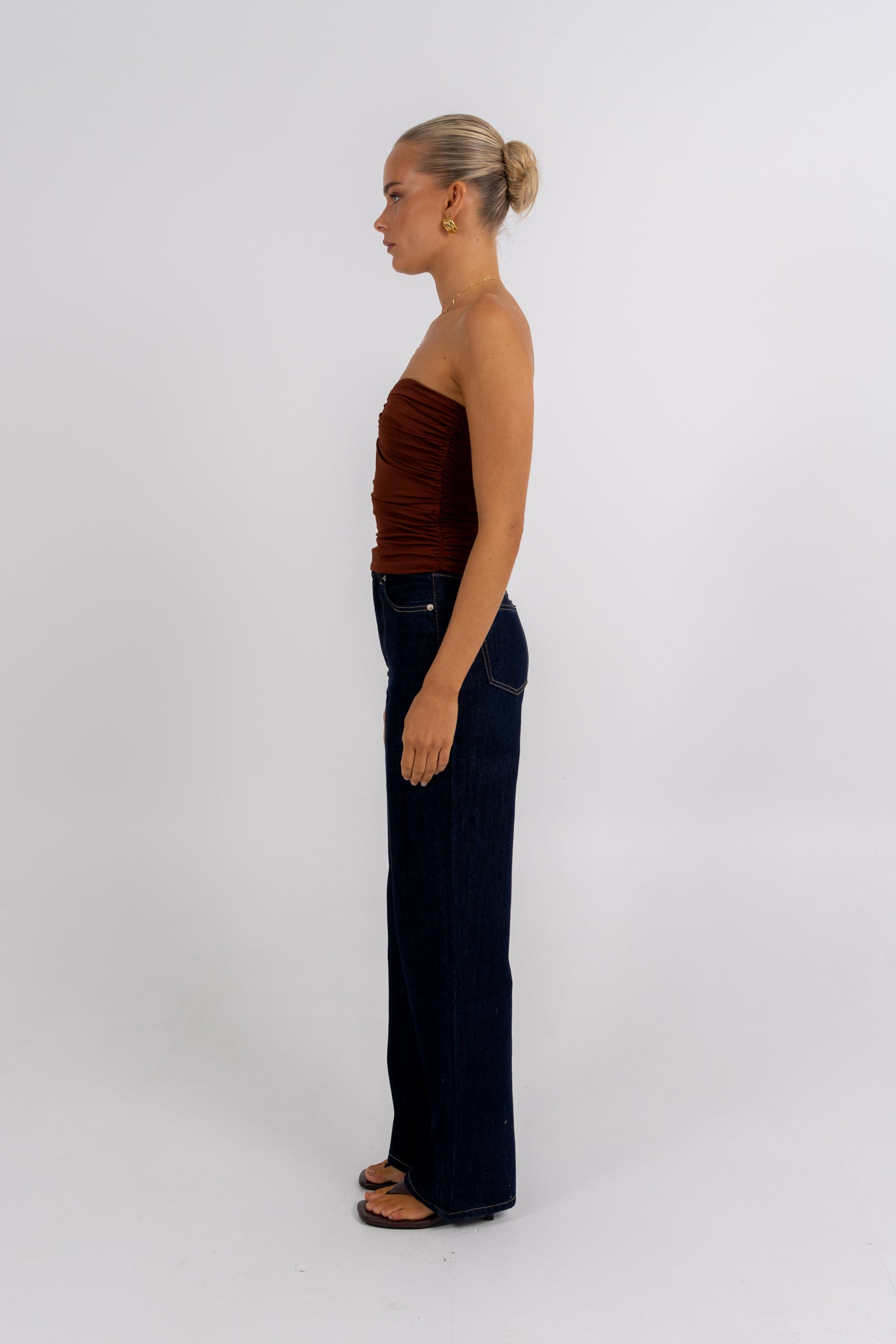 Bannie Strapless Top Chocolate