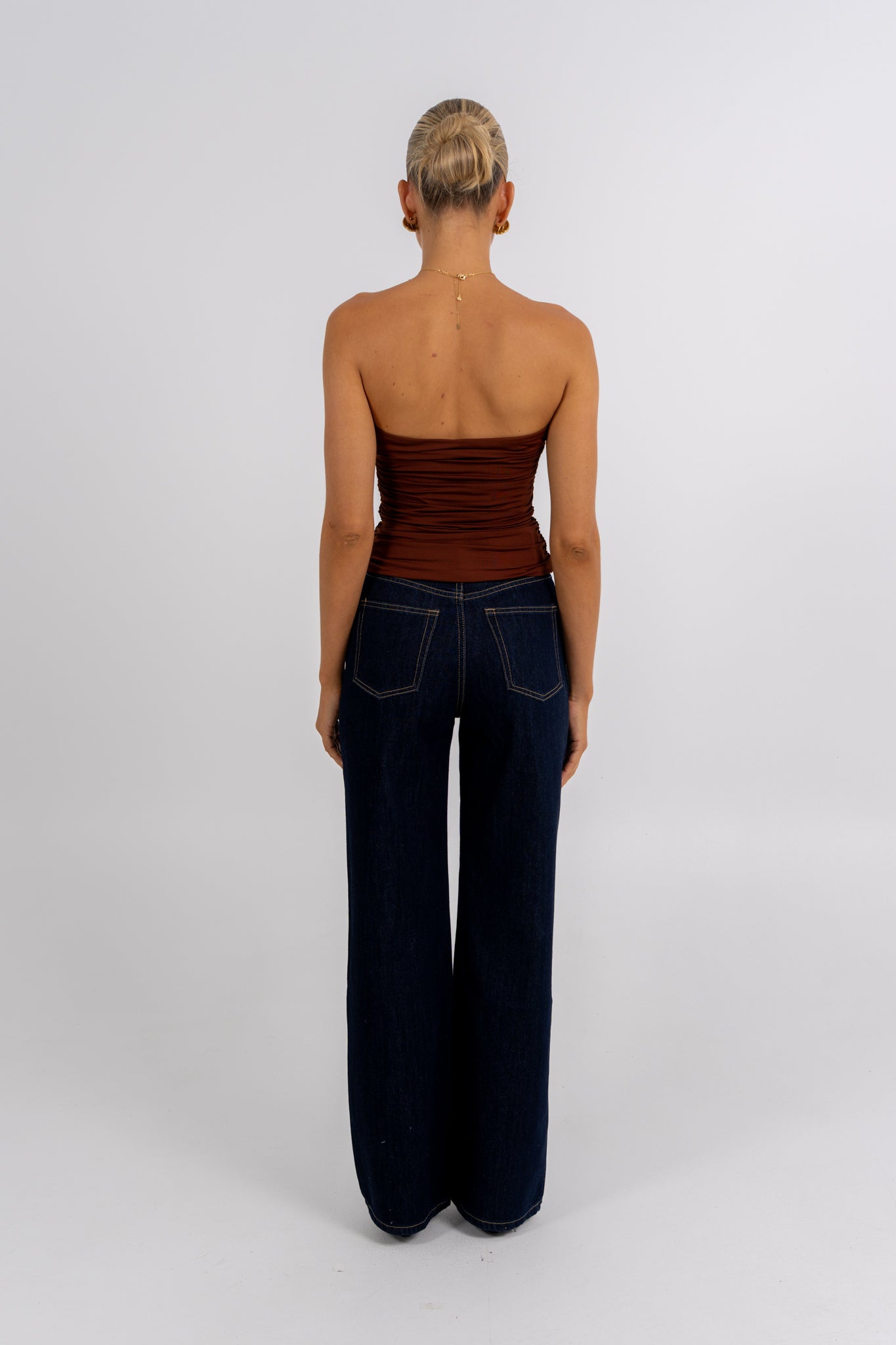 Bannie Strapless Top Chocolate