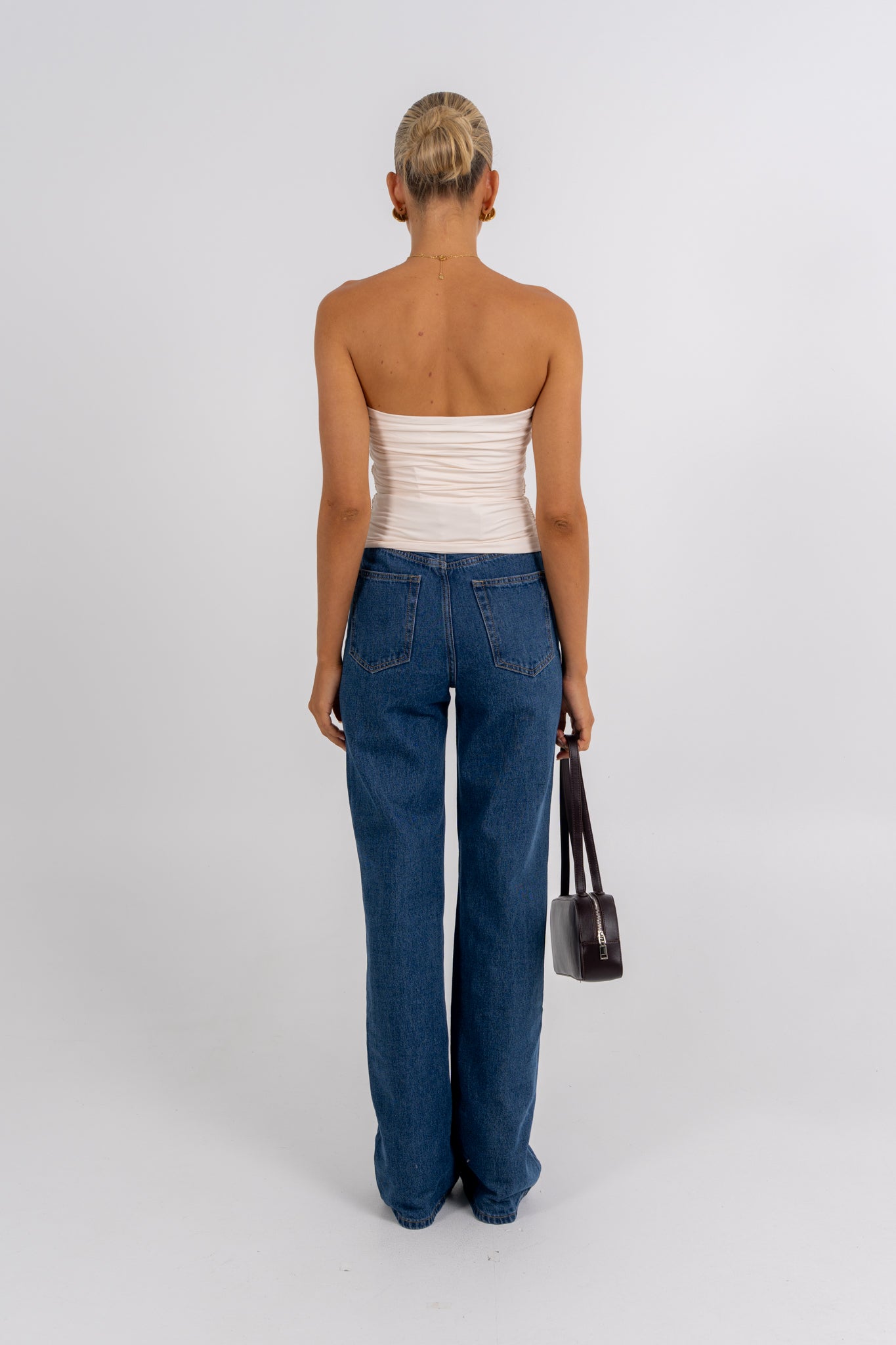 Bannie Strapless Top Cream