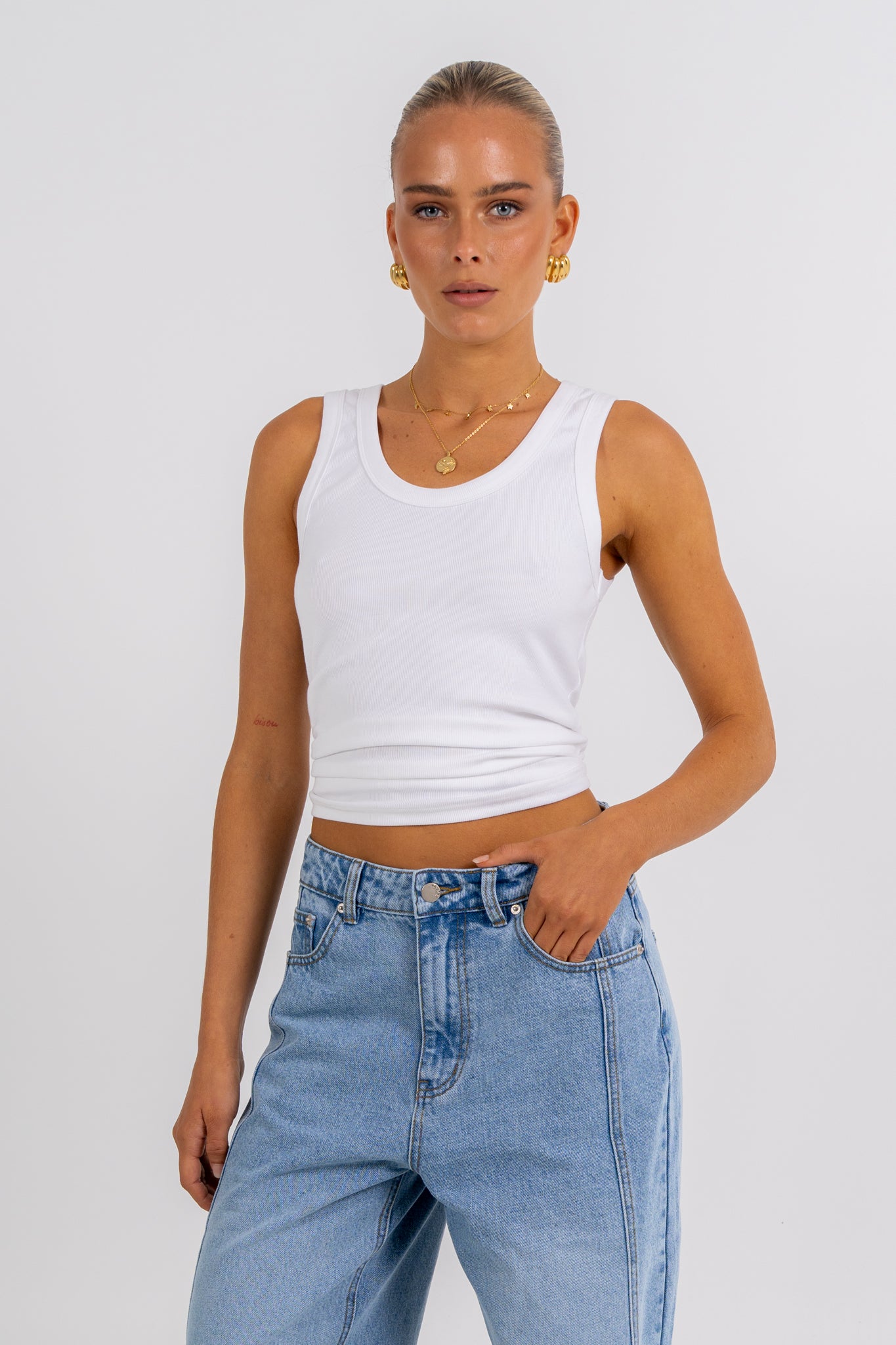 Janey Baggy Leg Jeans Light Vintage