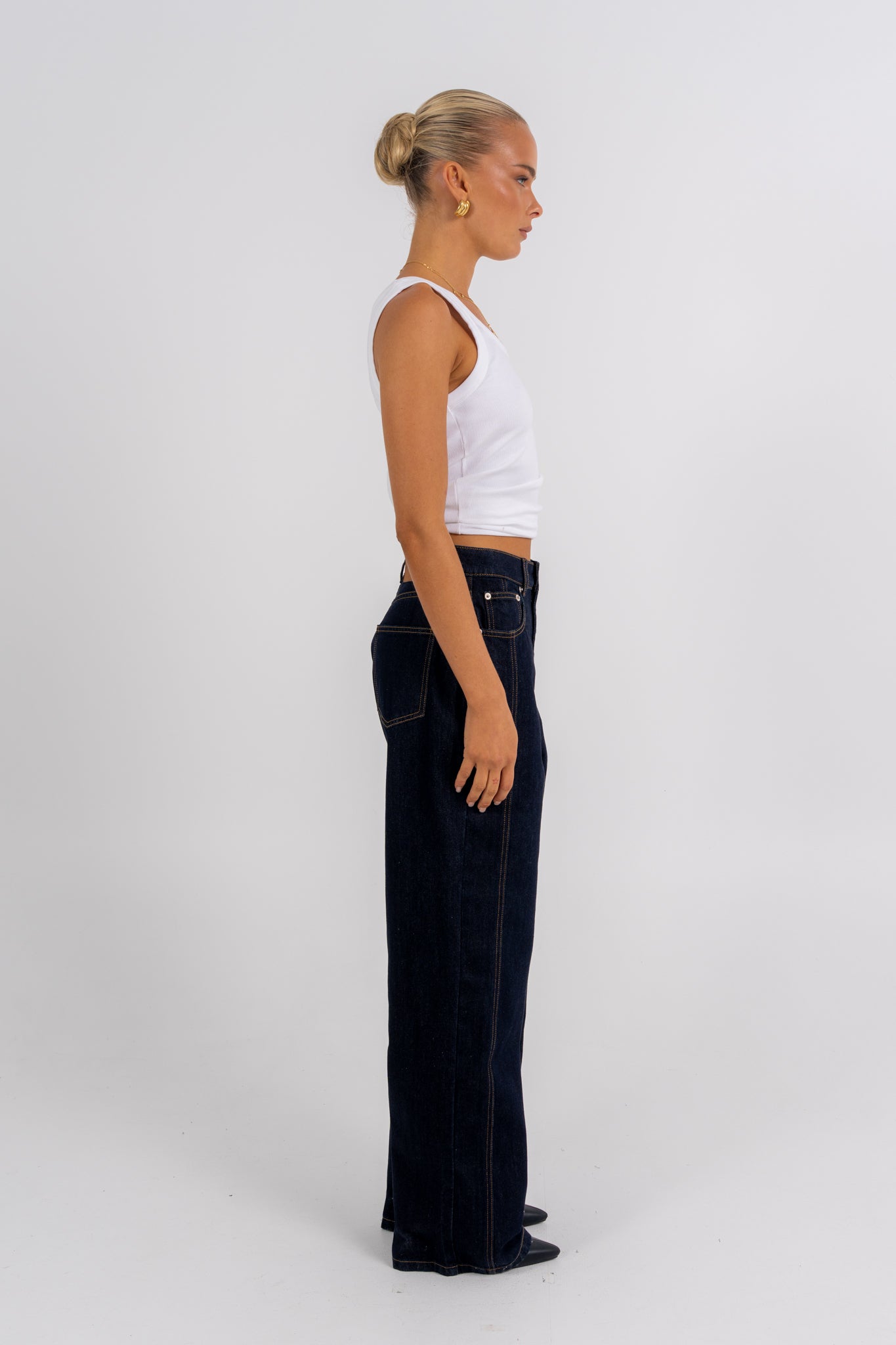 Janey Baggy Leg Jeans Indigo