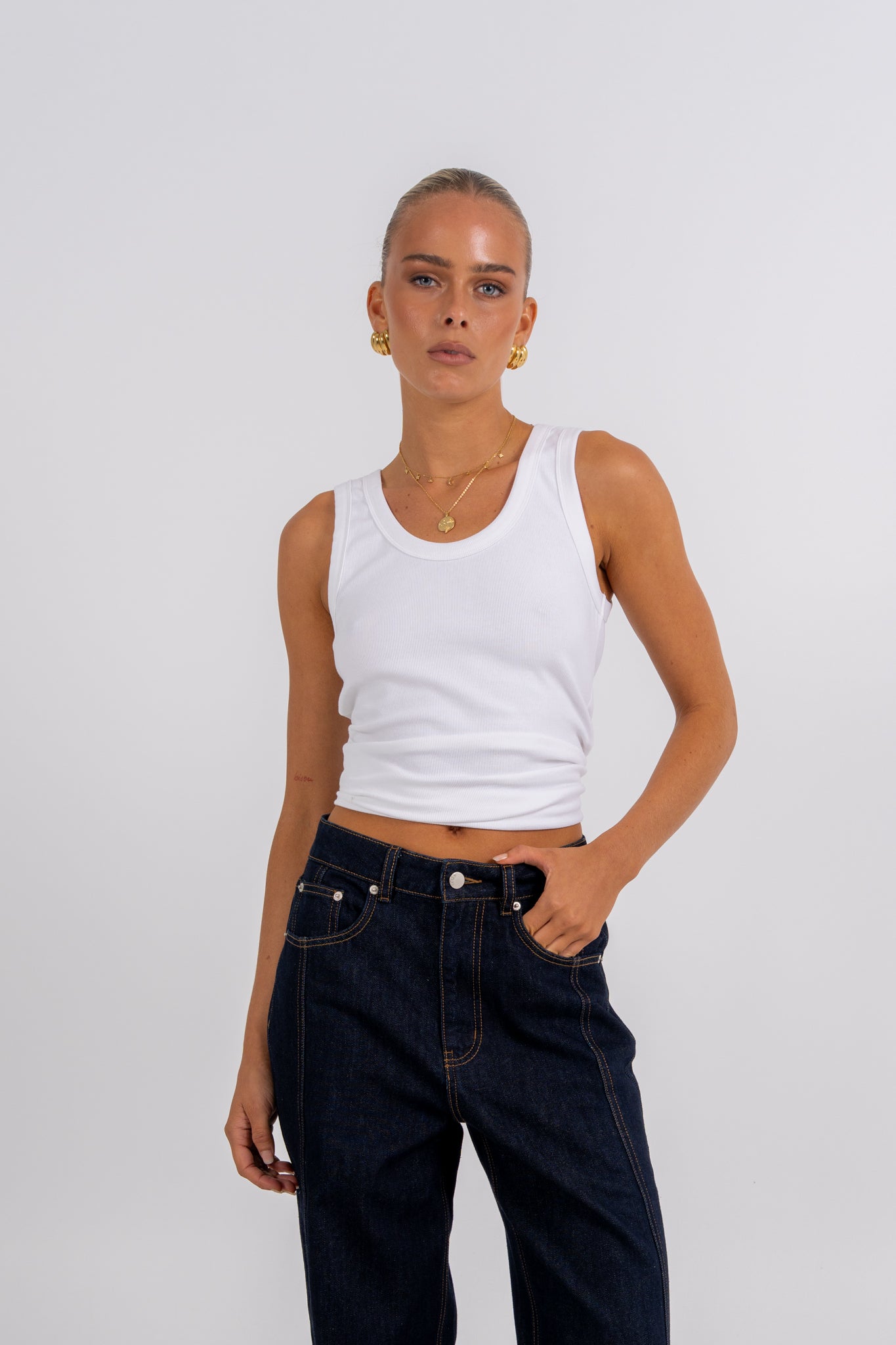 Janey Baggy Leg Jeans Indigo