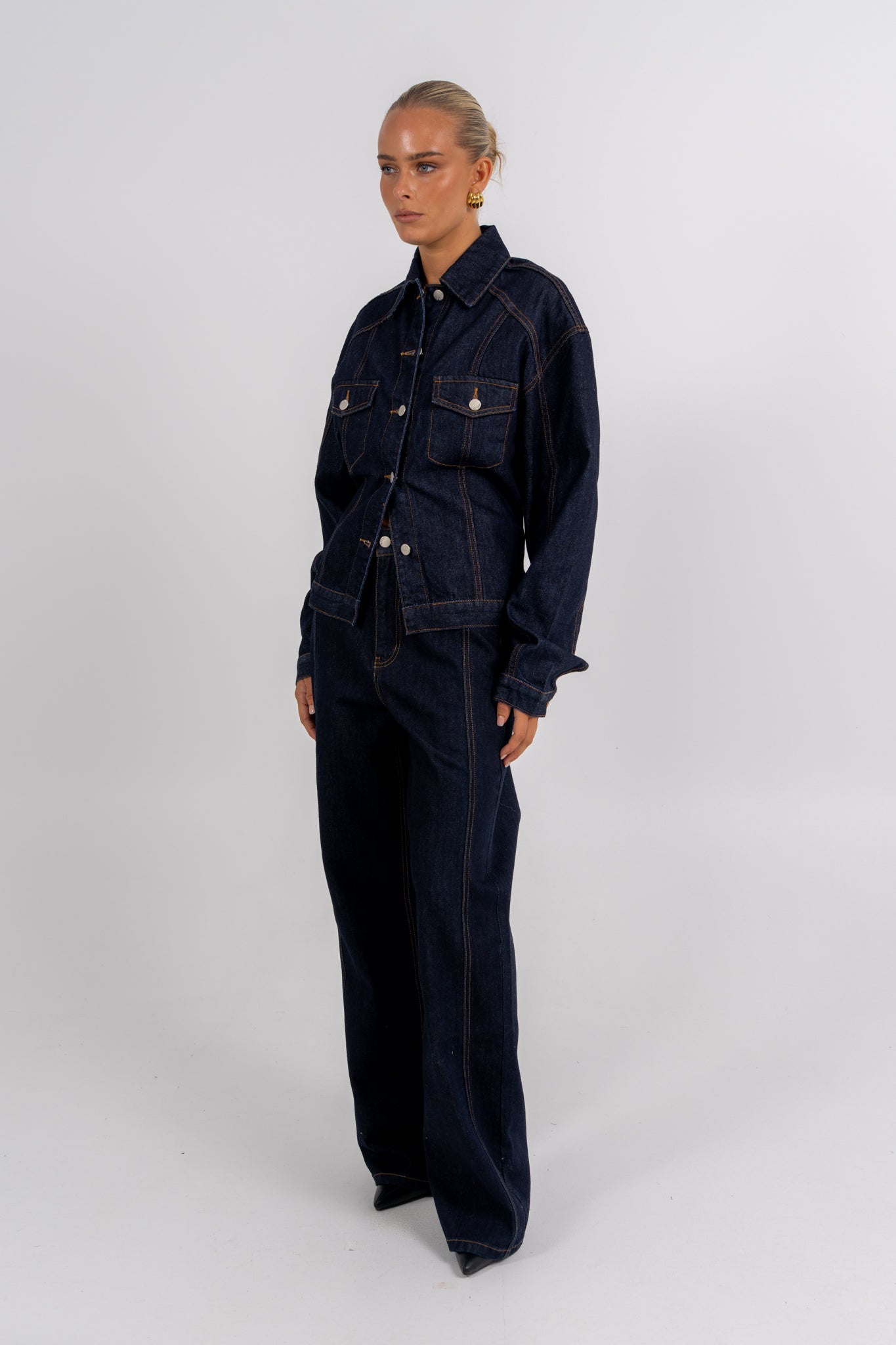 Janey Baggy Leg Jeans Indigo