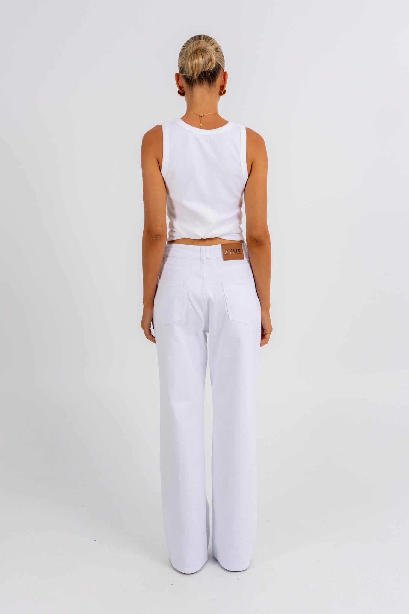 Janey Wide Leg Jeans White