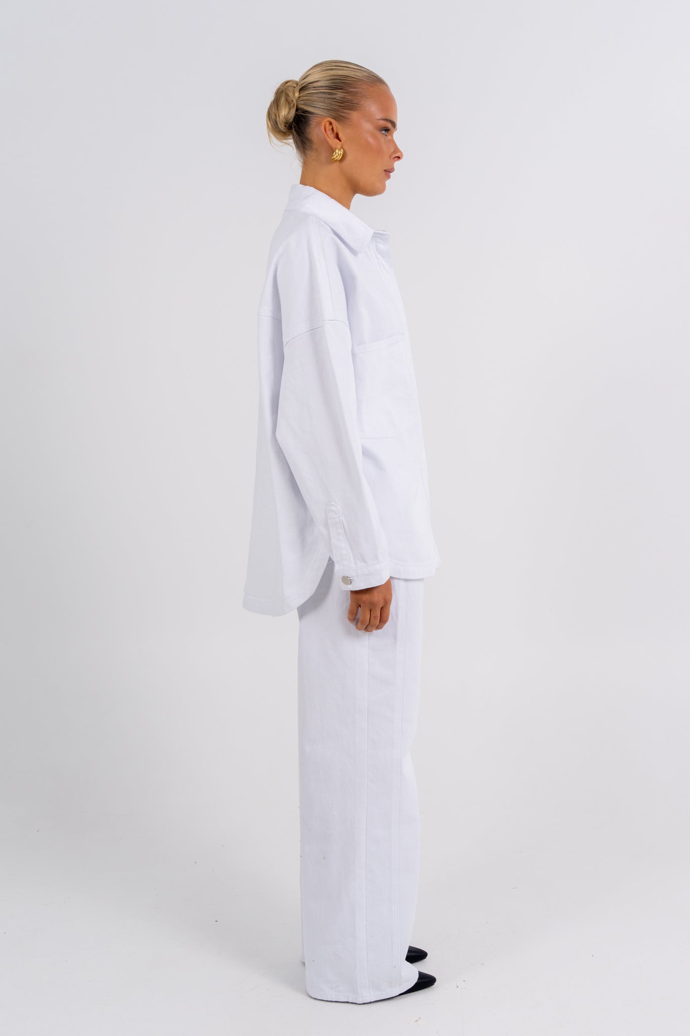 Ilou Denim Shirt White