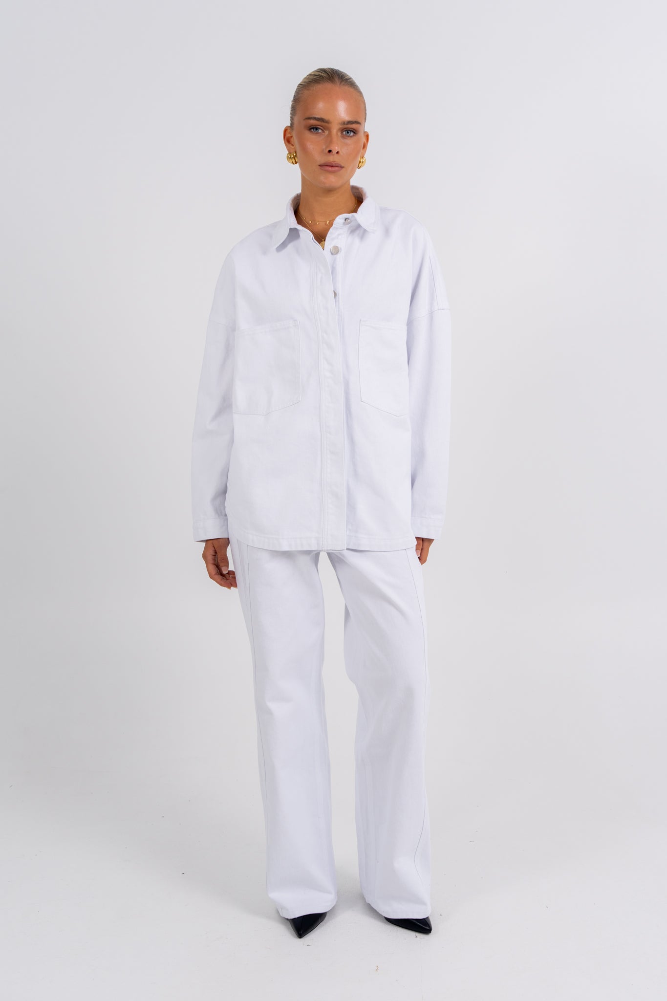 Ilou Denim Shirt White