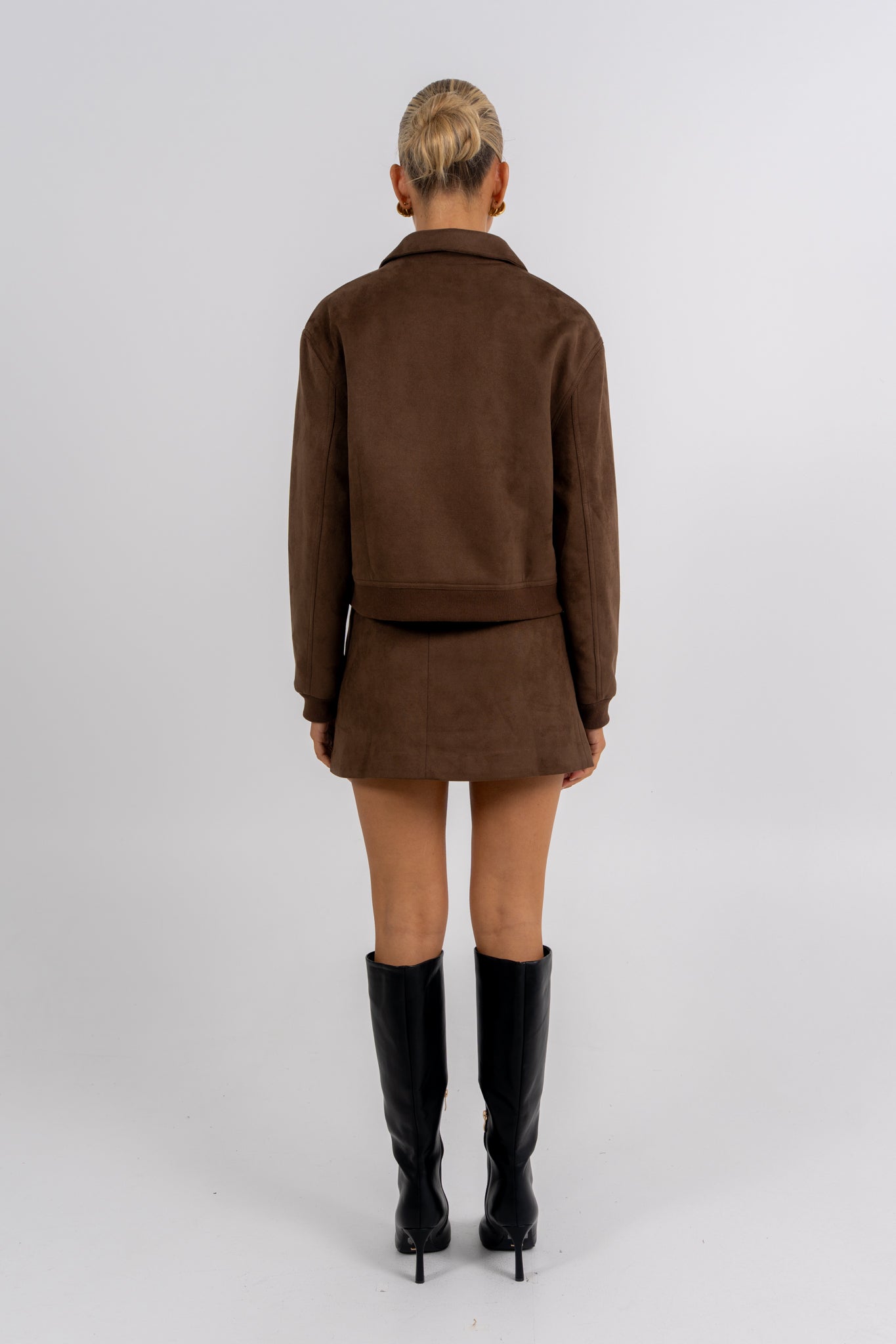 Gracelyn Bomber Jacket Chocolate
