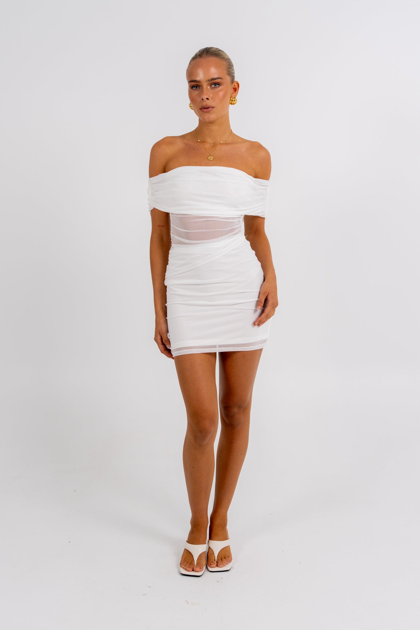 Niya Mini Dress White