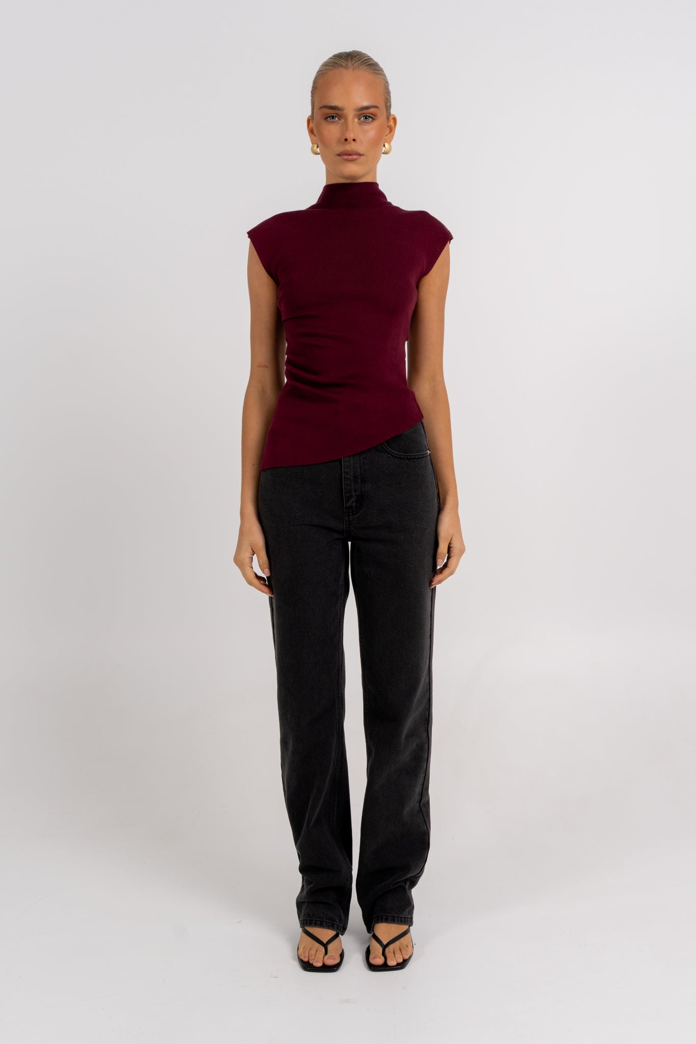 Tahmina Top Burgundy