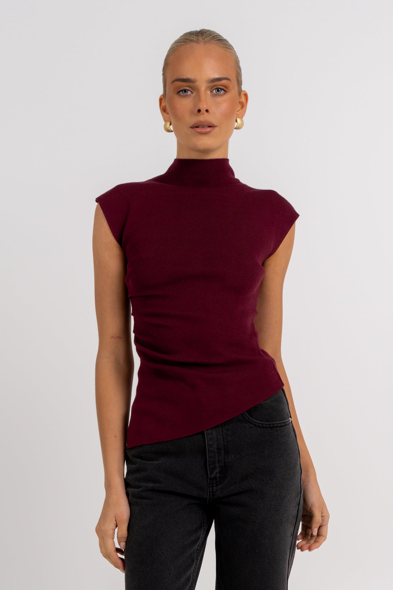 Tahmina Top Burgundy