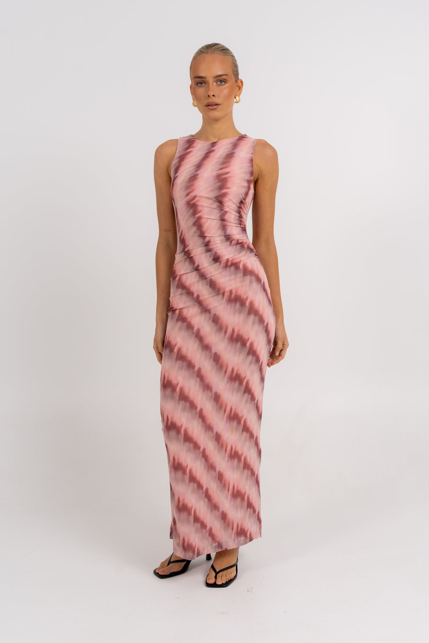 Kayla Maxi Dress Berry Watercolour