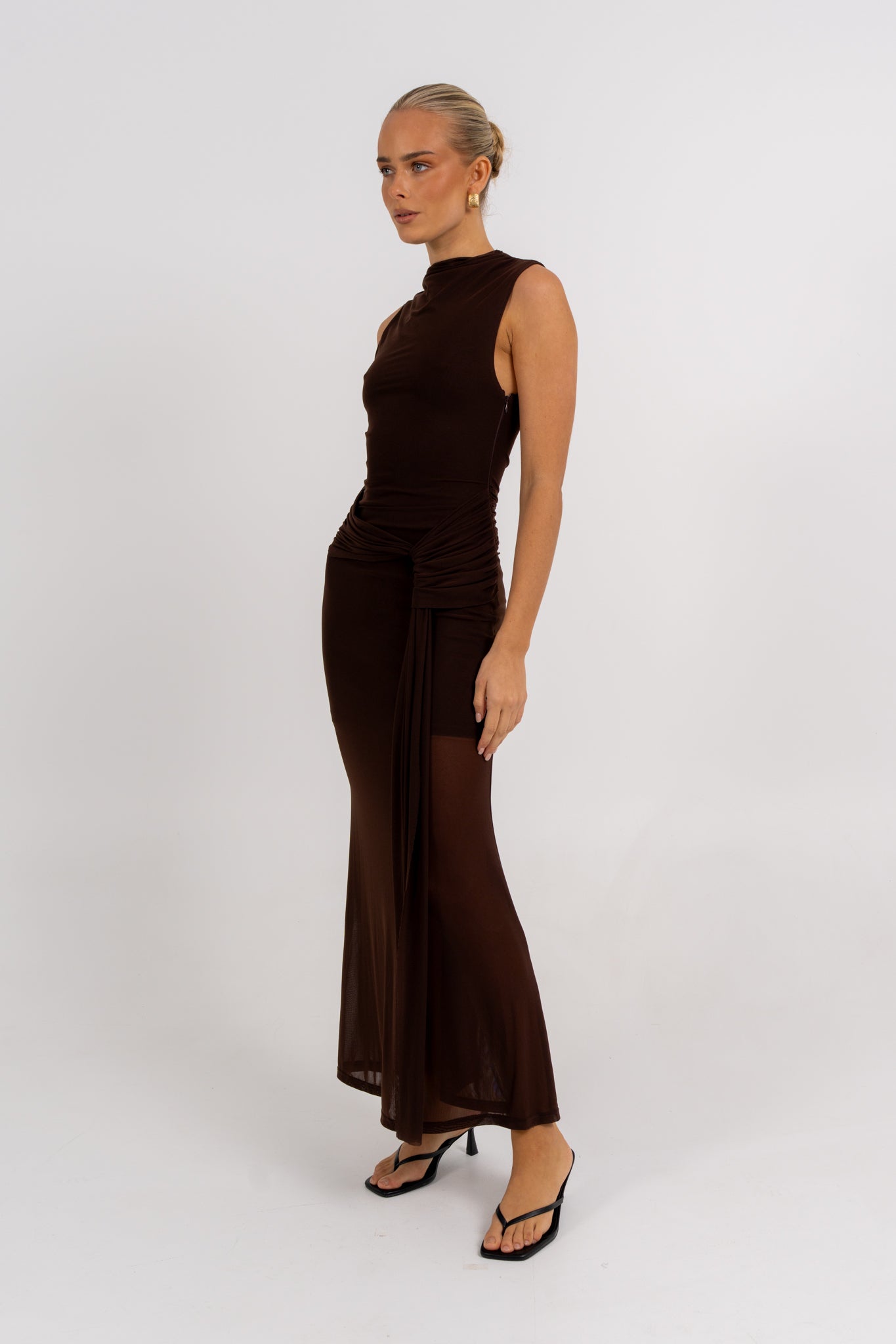 Dominic Maxi Dress Chocolate