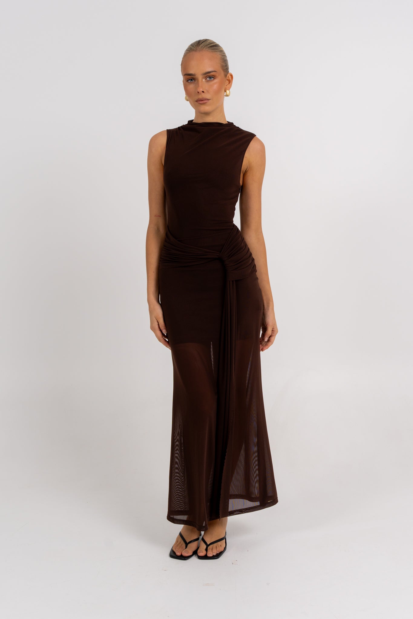 Dominic Maxi Dress Chocolate