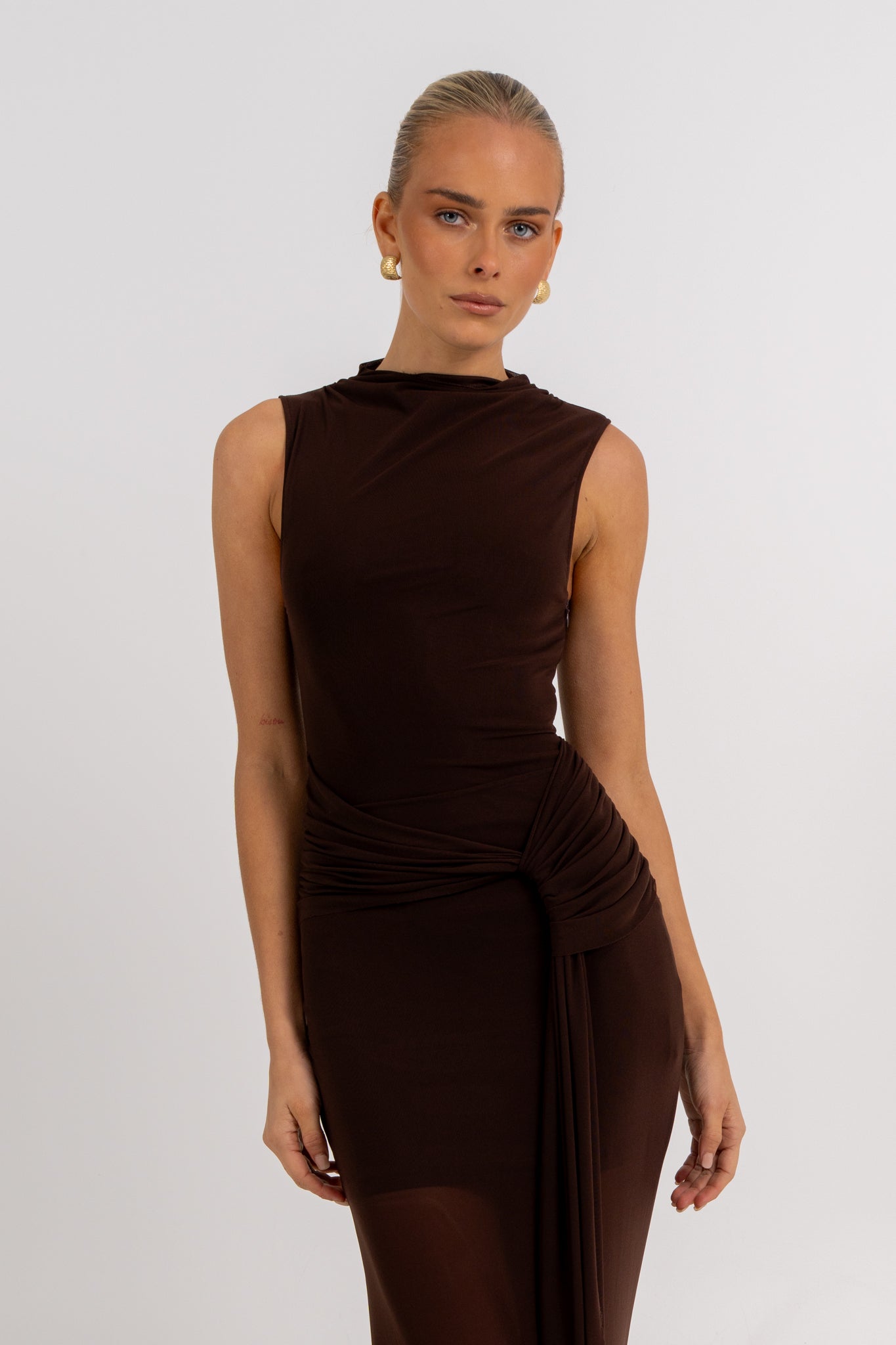 Dominic Maxi Dress Chocolate