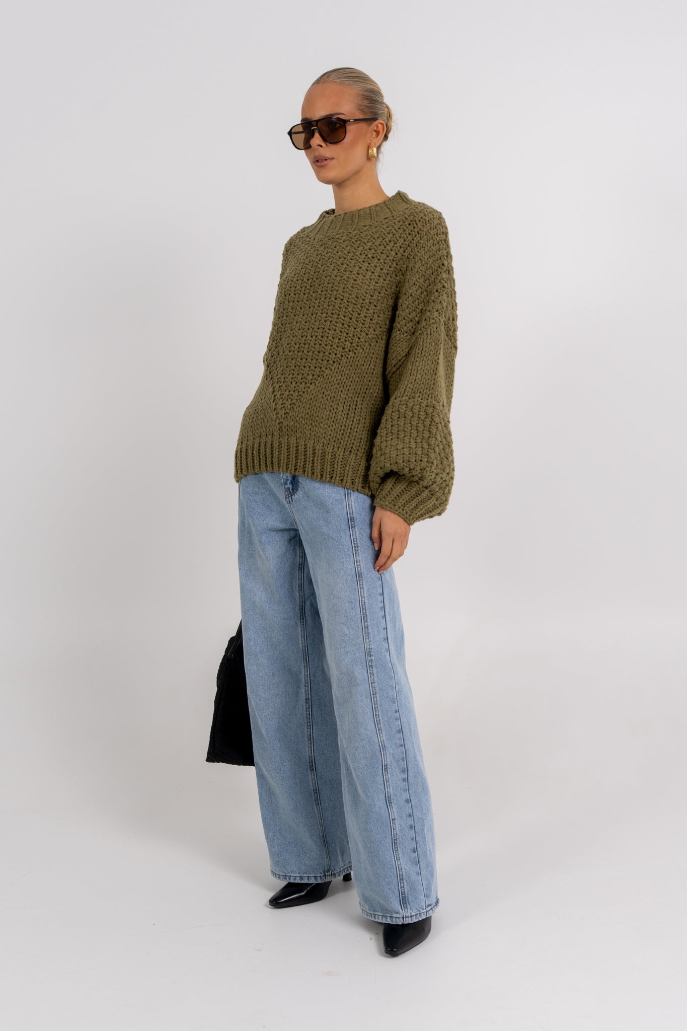 Falla Knit Jumper Khaki